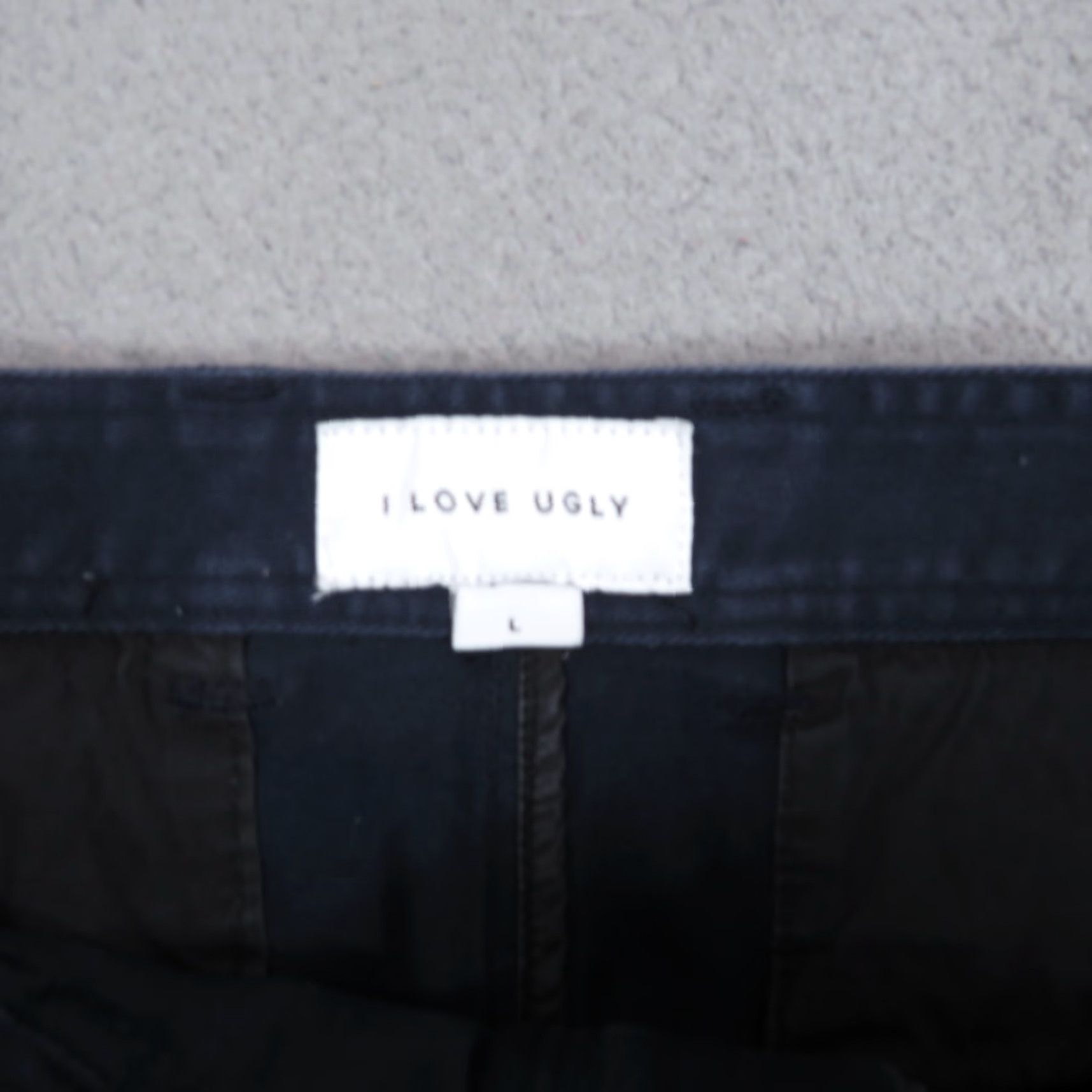 I Love Ugly I Love Ugly Pants Mens Large Navy Crop Twill Stretch 5 Pocket Chino Size US 33 - 7 Thumbnail