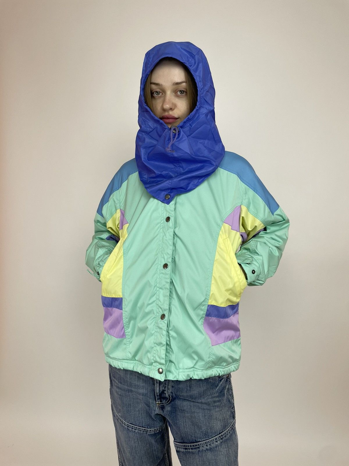 Vintage DEGRE7 vintage SKI Womens jacket Multicolour size M Size M / US 6-8 / IT 42-44 - 9 Thumbnail