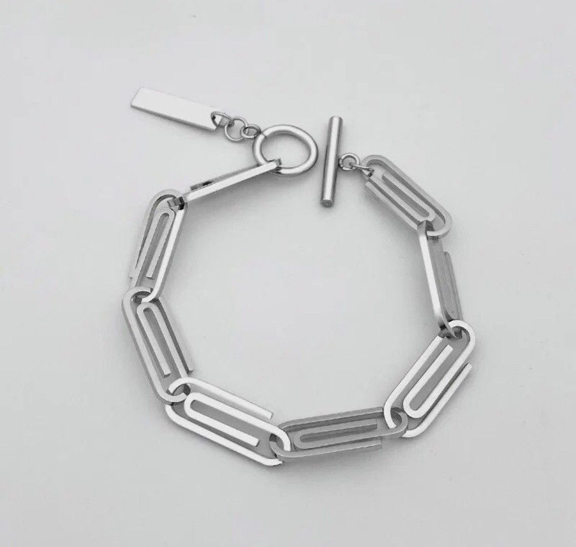 Jewelry Stainless Steel Paper Clip Bracelet Size ONE SIZE - 1 Thumbnail