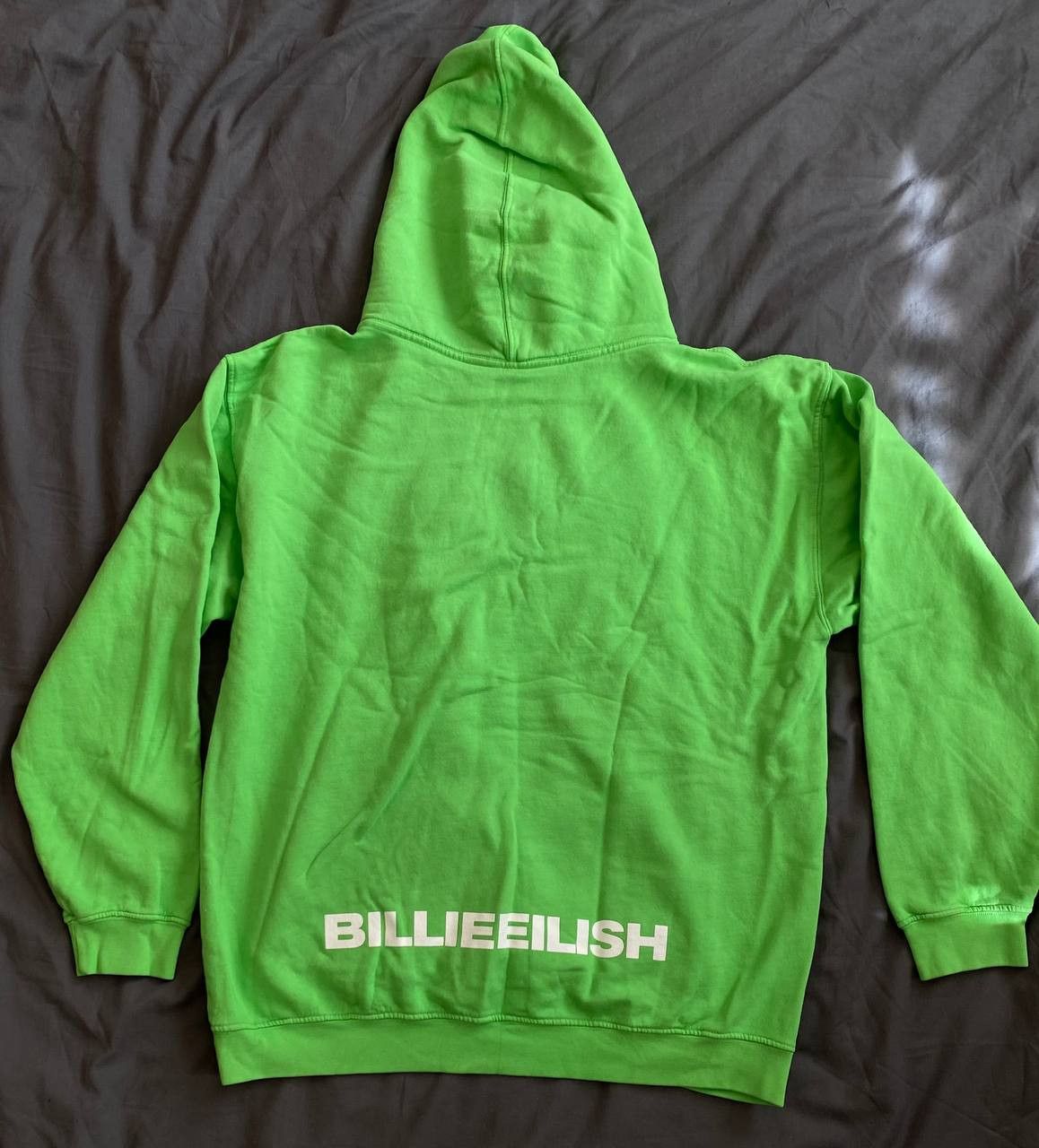 Billie Eilish Billie Eilish Neon Green World Tour Hoodie Unisex 2020 Size US M / EU 48-50 / 2 - 5 Thumbnail