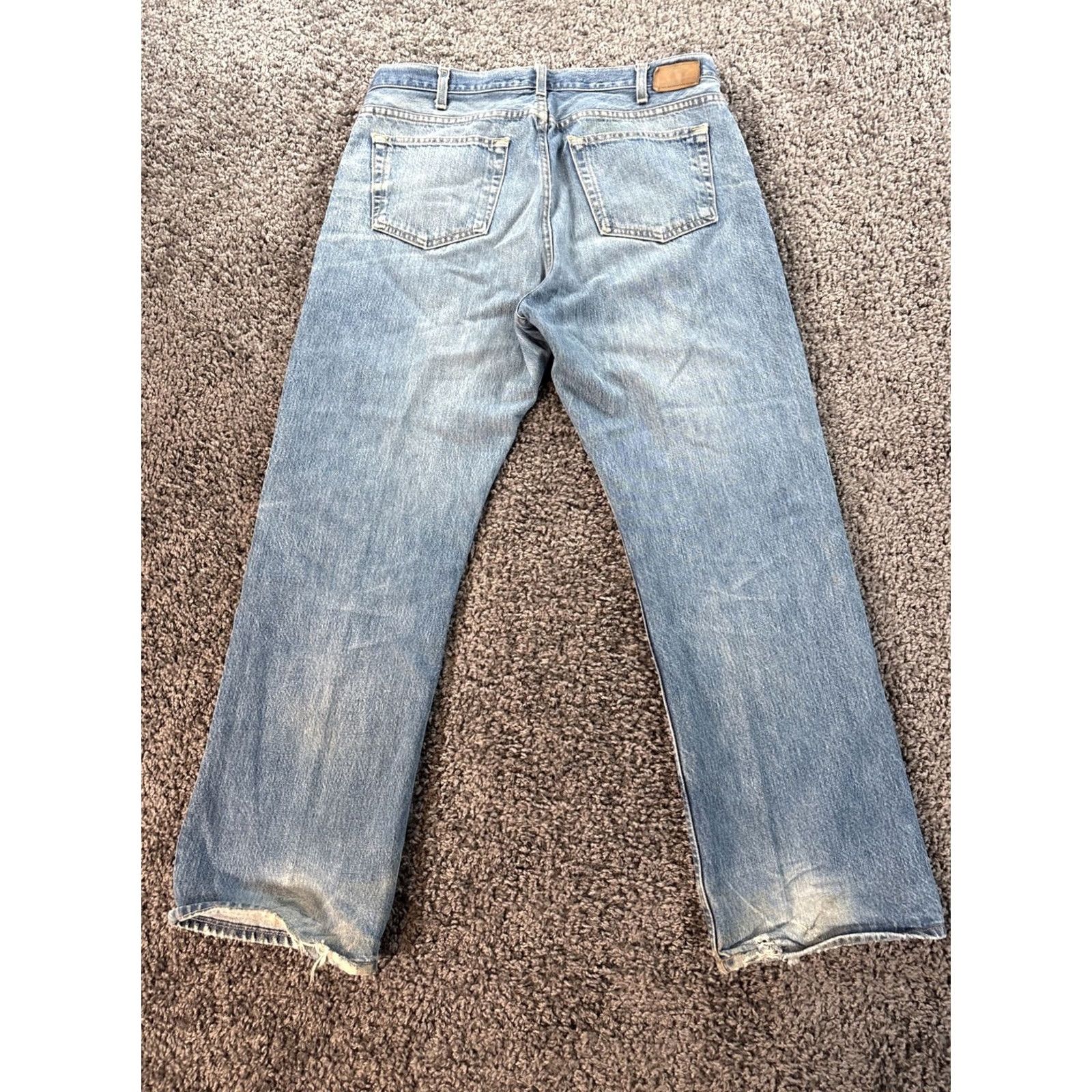 Gap VINTAGE GAP Jeans Easy Fit Denim 36x29 Blue Mens 5-Pocket Made In USA Y2K Grunge Retro 80s 90s Light Wash Regular Size US 36 / EU 52 - 6 Thumbnail