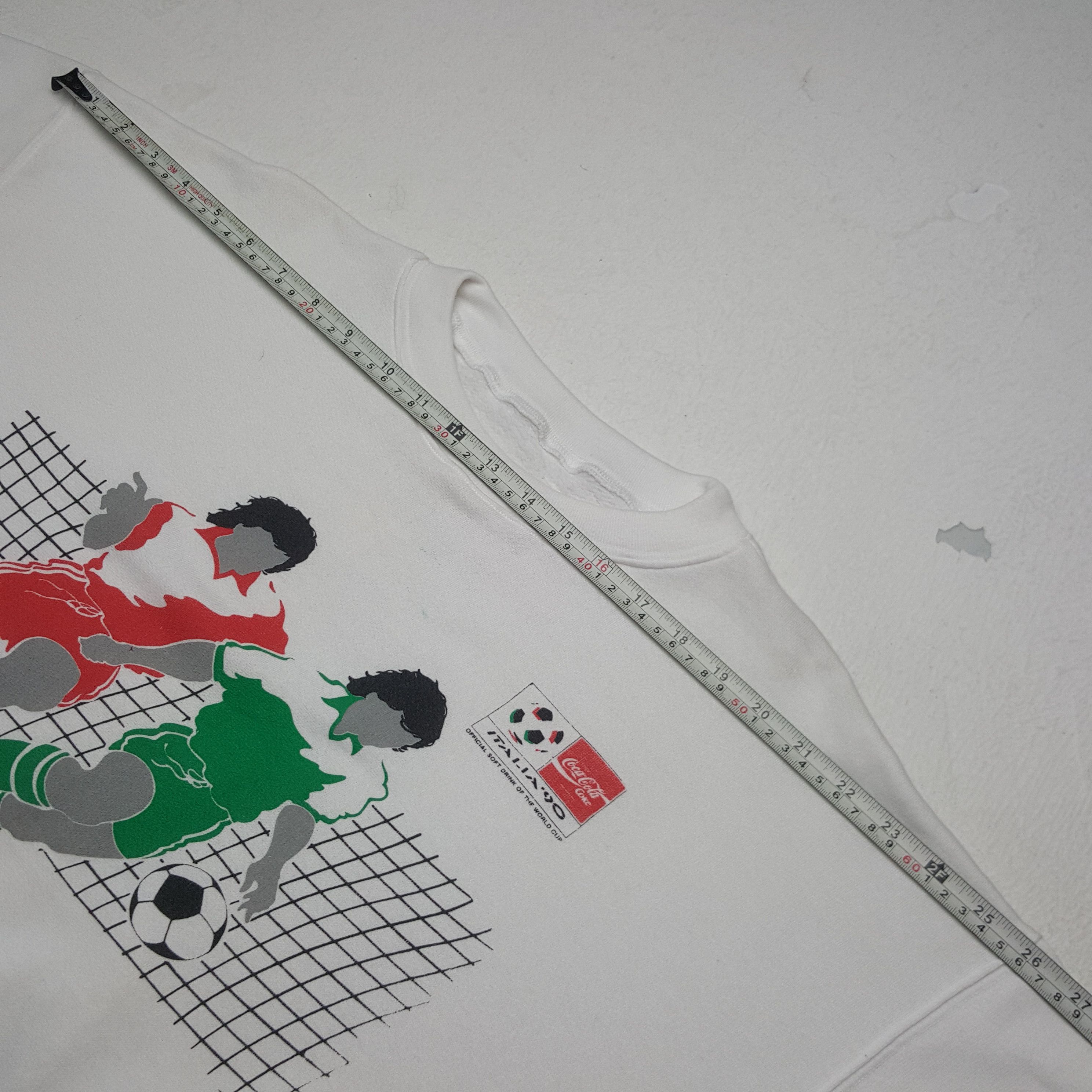 Coca Cola × Vintage Vintage 90’s Col Italia 90 World Cup Sweatshirt Size US XXS / EU 40 - 6 Thumbnail