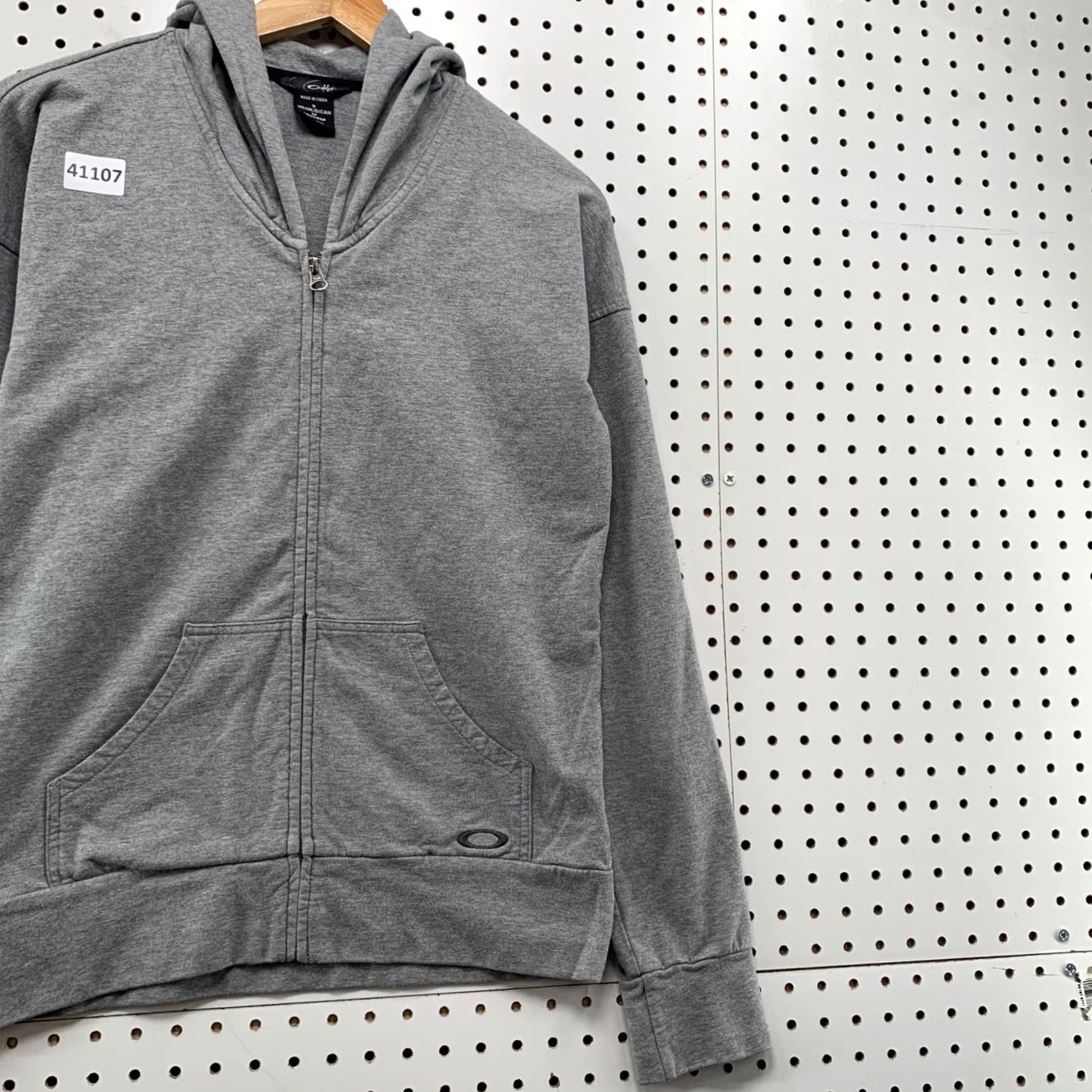 Oakley Oakley Zip Hoodie Sweatshirt Womens Small Gray Lightweight Hooded 19x25 Size S / US 4 / IT 40 - 6 Thumbnail
