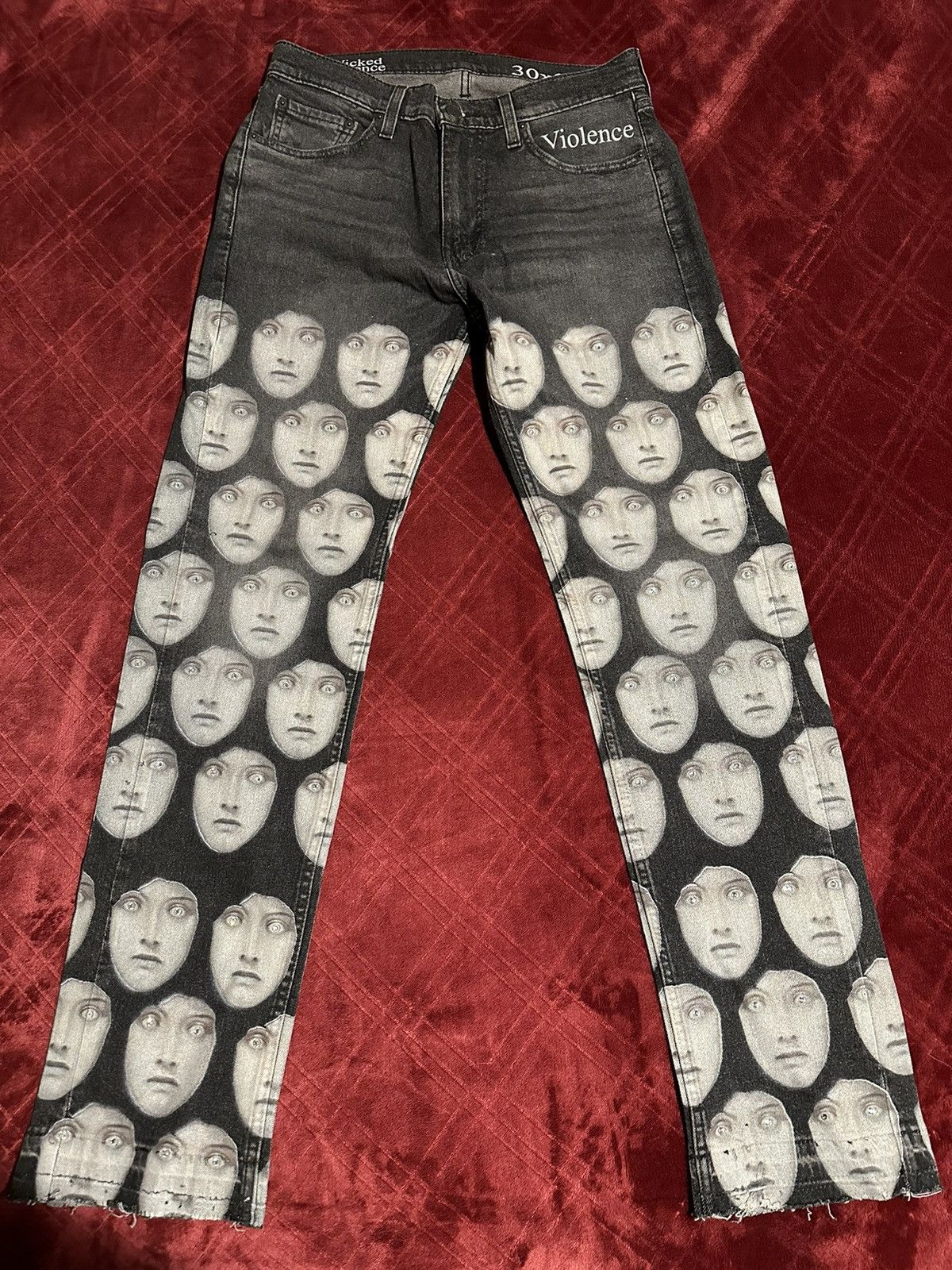 Designer × Vintage Lost Eye Jewel Pants Size US 30 / EU 46 - 2 Thumbnail