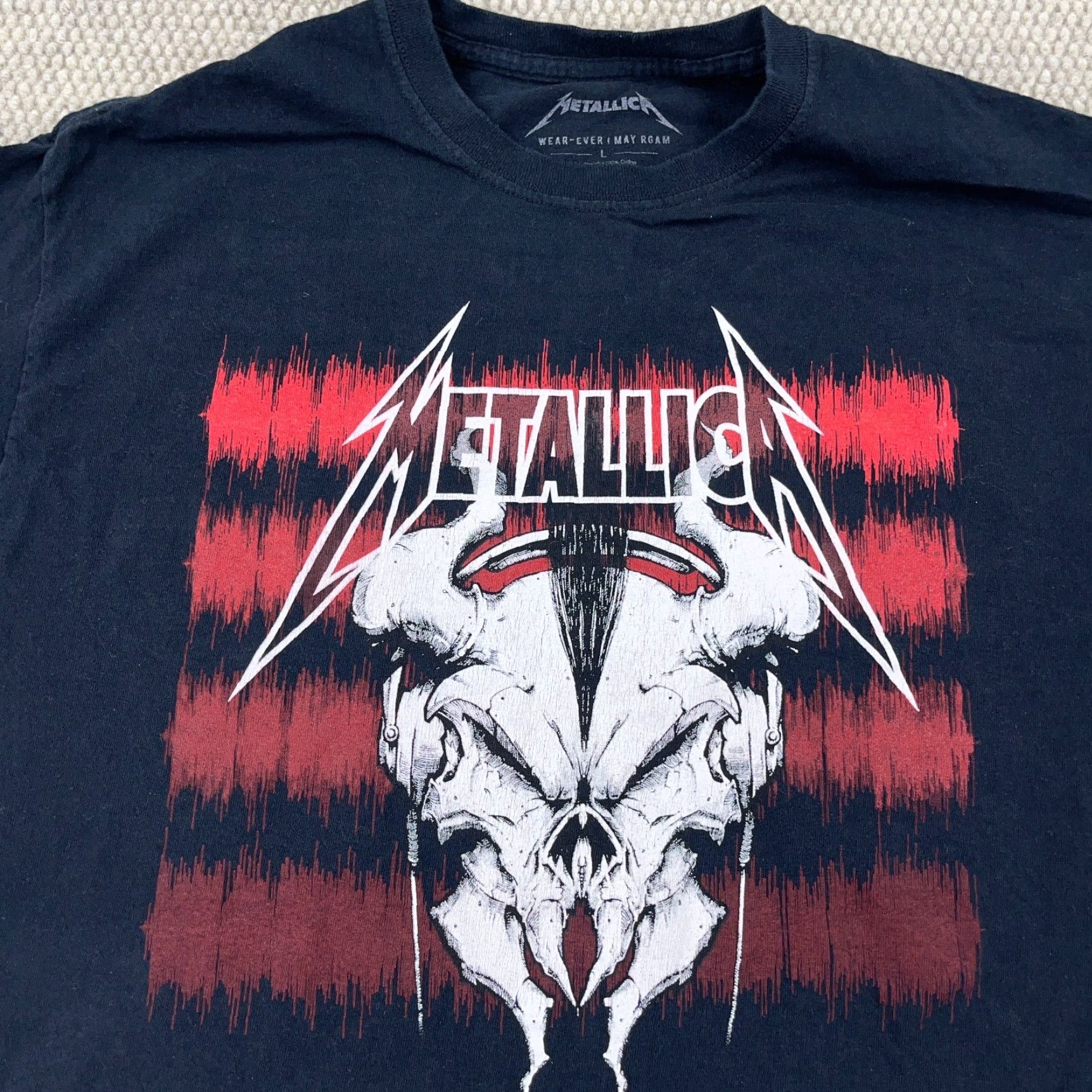 Alife Metallica Shirt Men Large Black Tee Rock Band Retro 90s Aloha Classic Hipster Colorful Shirt Mens L Black Rock Tee 2021 Louder Than Life Size US L / EU 52-54 / 3 - 4 Thumbnail