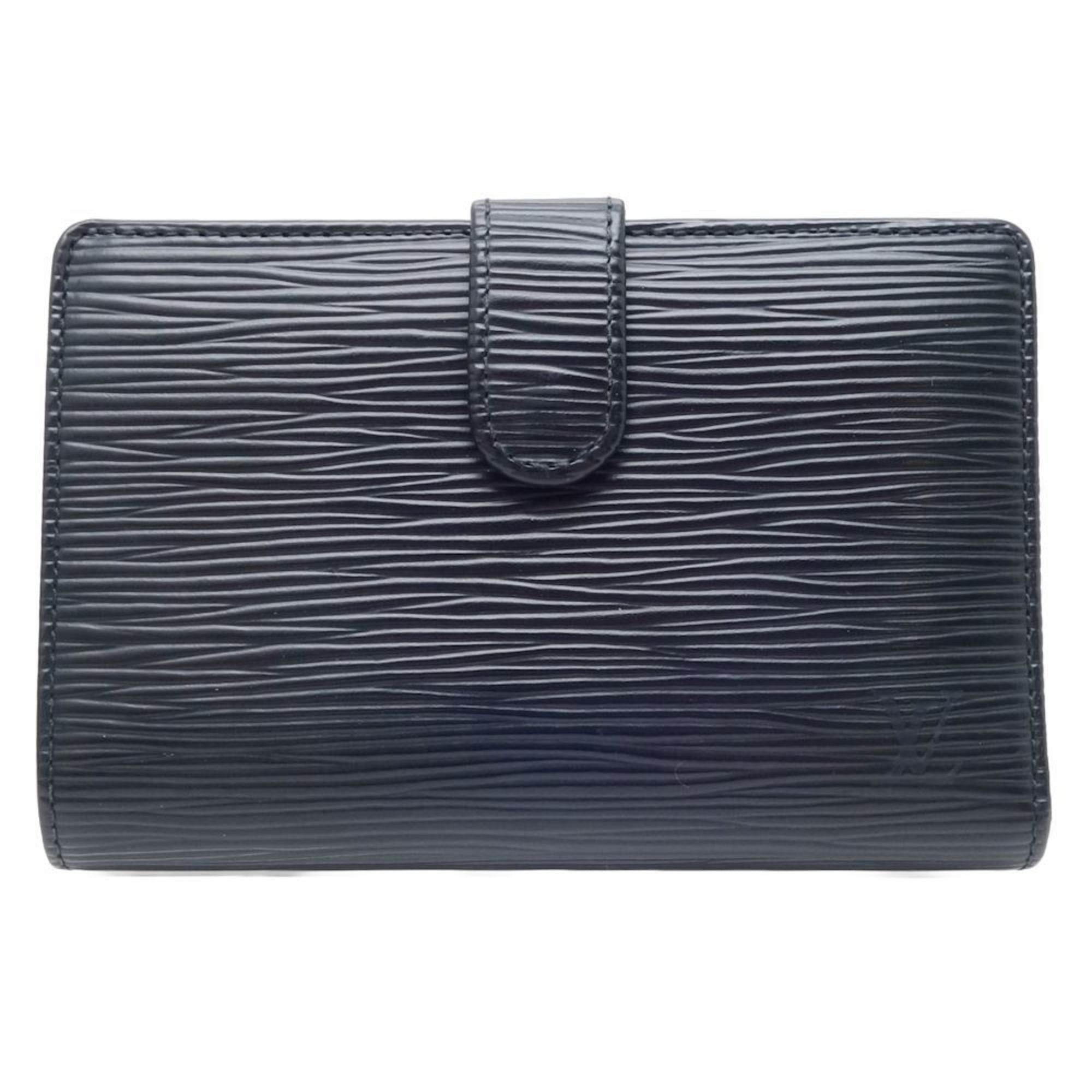 image of Louis Vuitton Epi Portefeuil Viennois M63642 Bifold Wallet Noir 180196 in Black, Women's