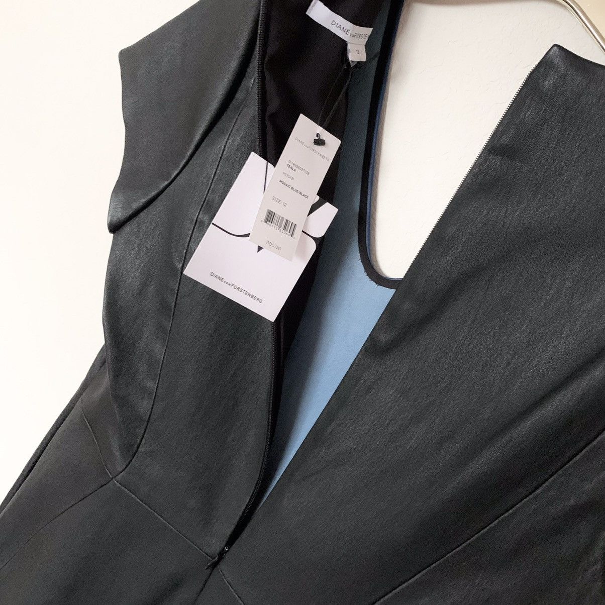Diane von Furstenberg DVFnAll leather body dress $1100 retail Size M / US 6-8 / IT 42-44 - 9 Thumbnail