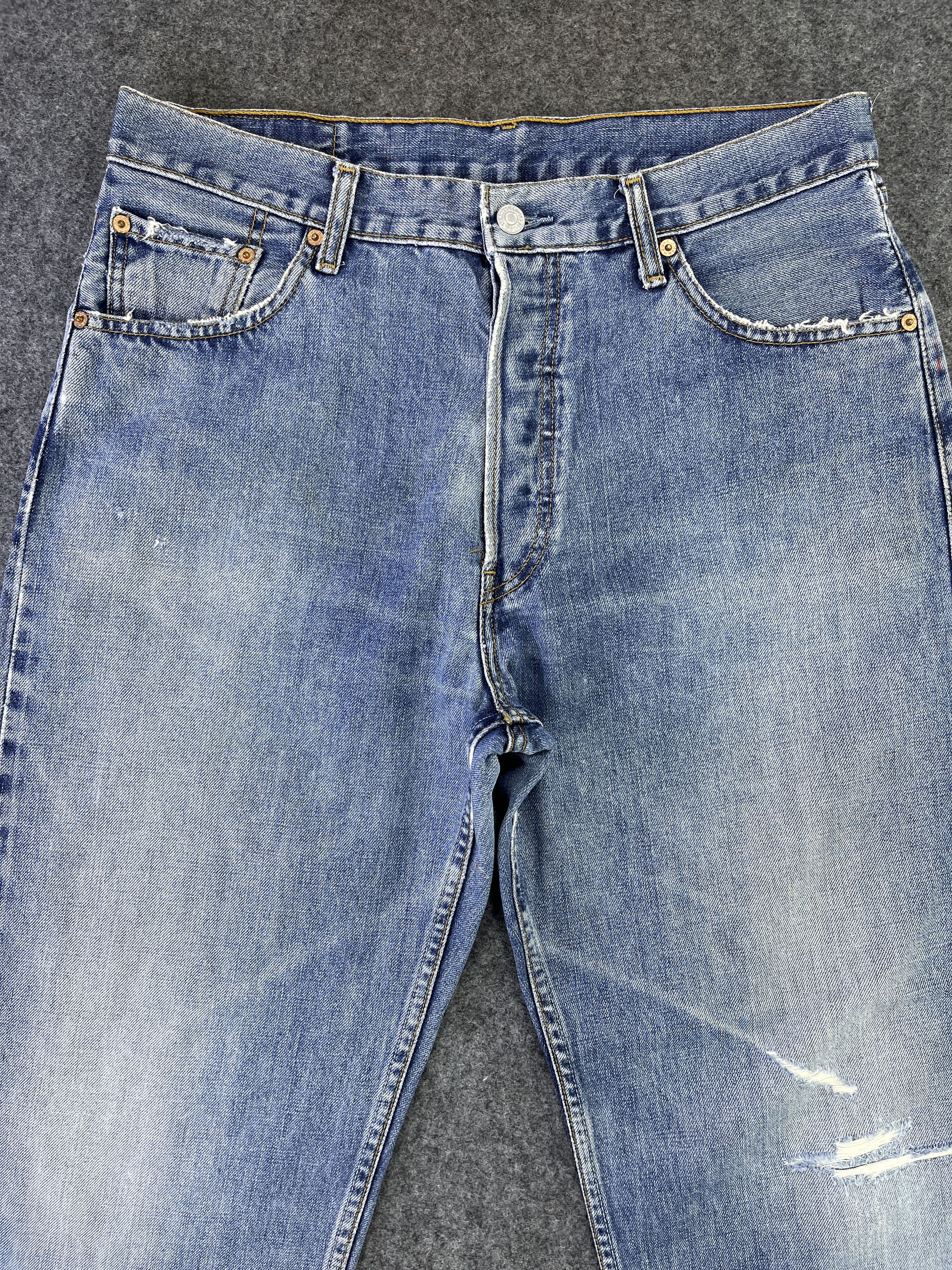 Levi's Vintage Levis 513 Button Fly Jeans - J912 Size US 34 / EU 50 - 3 Thumbnail
