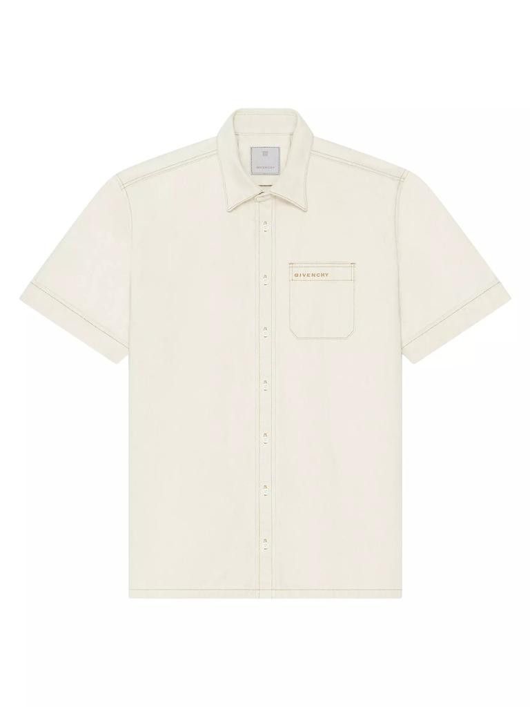 o1srvl11e0125 Oversize Shirt in Light Beige
