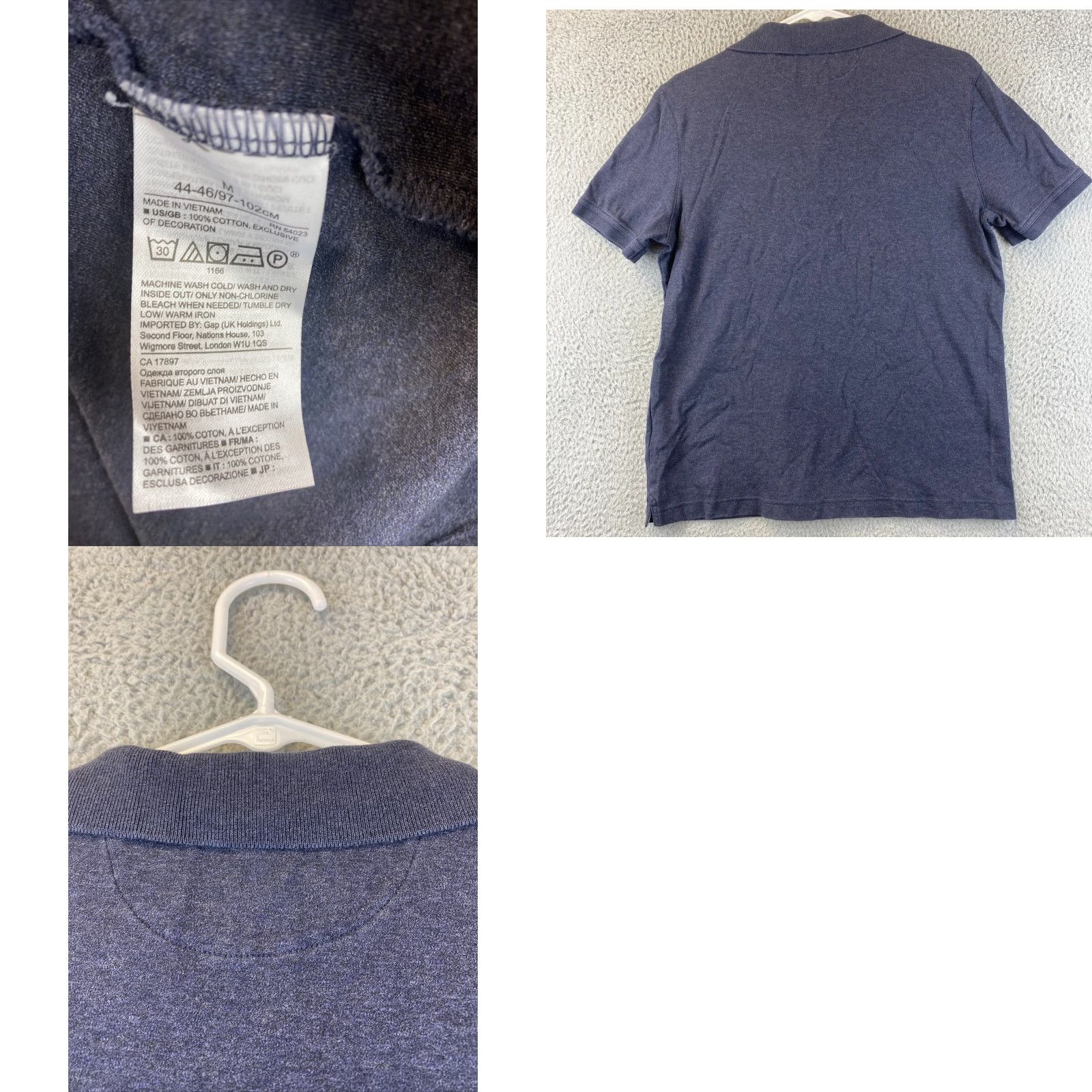 Banana Republic Banana Republic Polo Shirt Men M Gray Solid Short Sleeve Golf Preppy Size US M / EU 48-50 / 2 - 8 Thumbnail