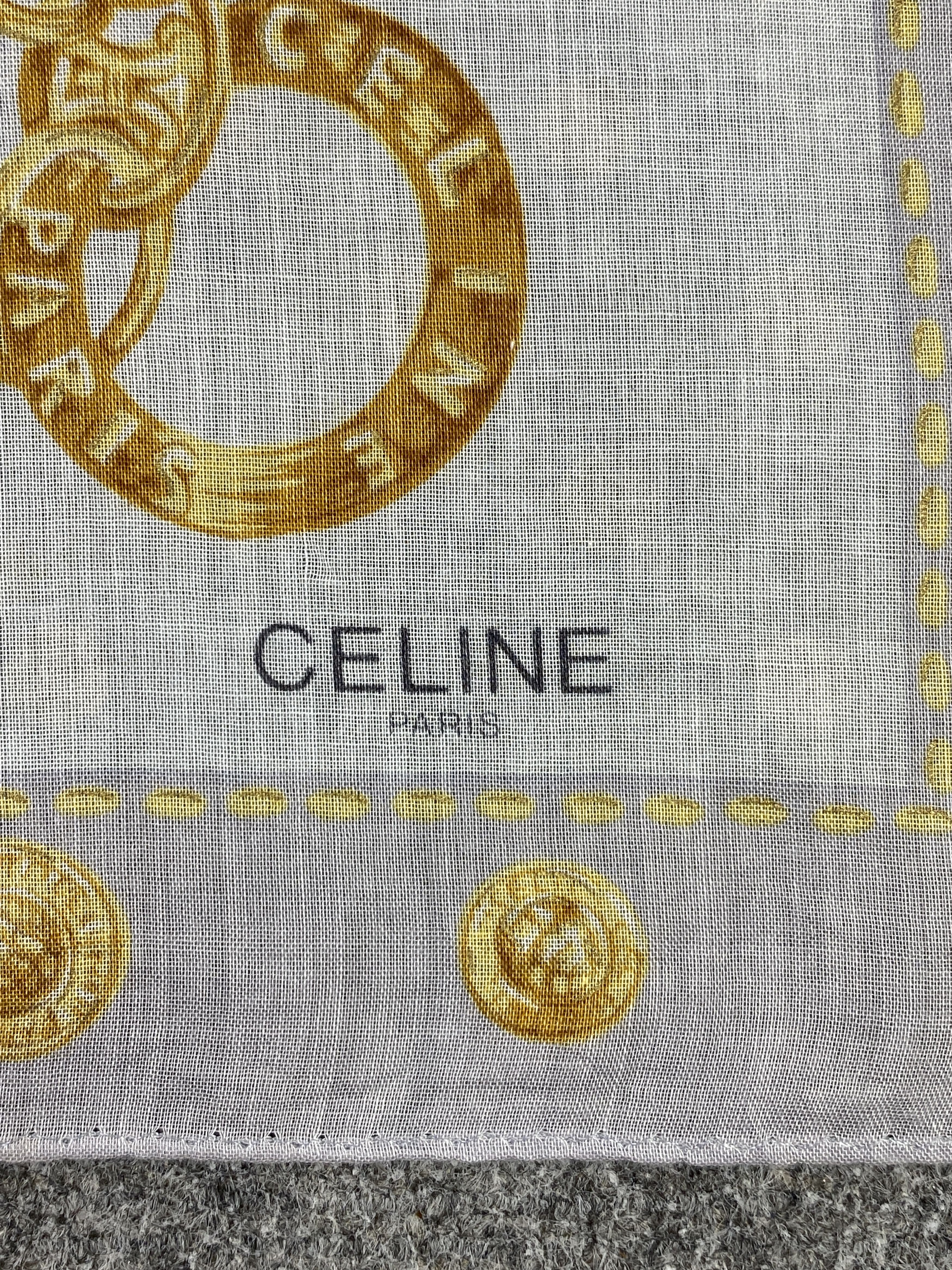 Celine Vintage Celine Handkerchief / Neckerchief KT0125 Size ONE SIZE - 7 Thumbnail