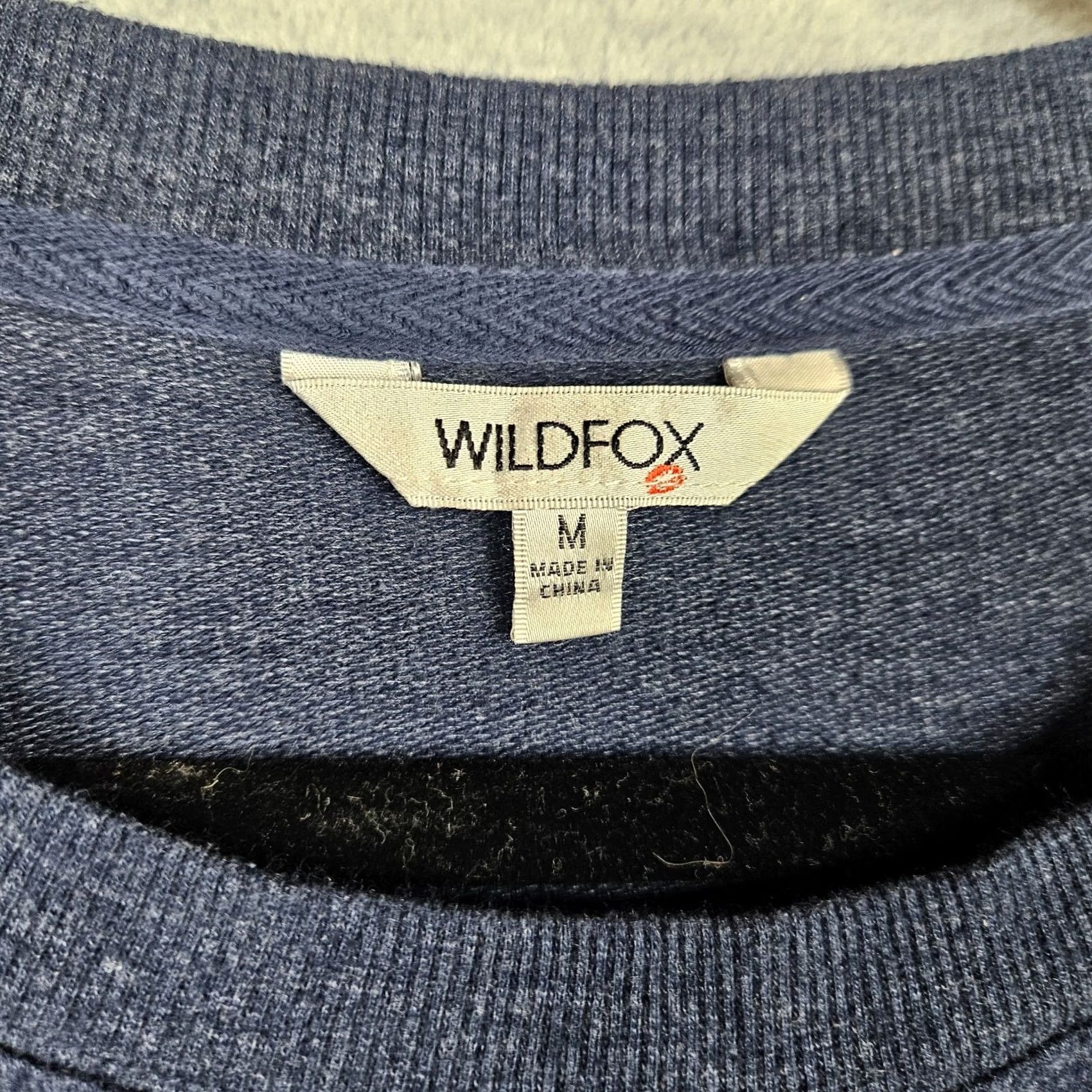 Wildfox Wildfox Good Vibes Women's Blue Graphic Sweatshirt M Pullover Knit Cotton Blend Regular Size Type Sweatshirt Short Sleeve All Seasons Blue Womens Size M / US 6-8 / IT 42-44 - 5 Thumbnail