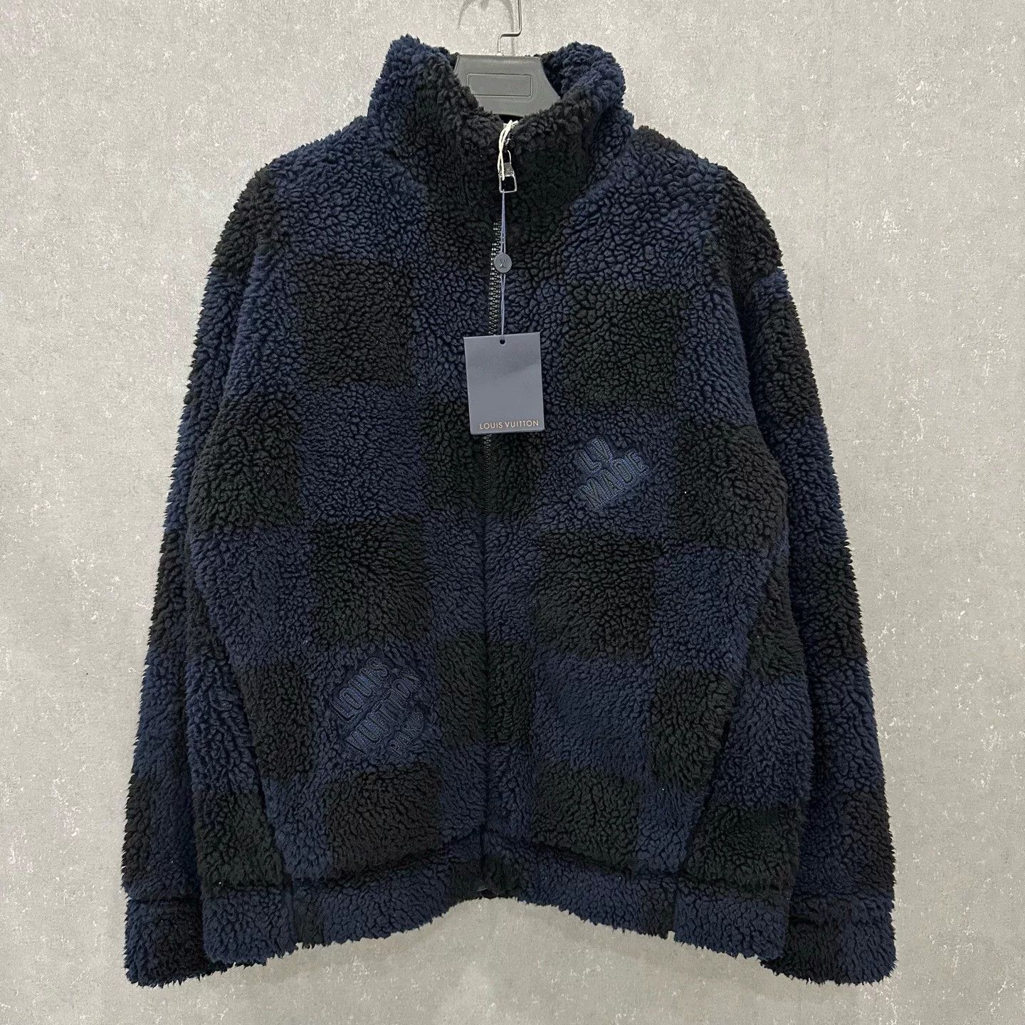 Louis Vuitton Checkered Teddy Fleece Jacket
