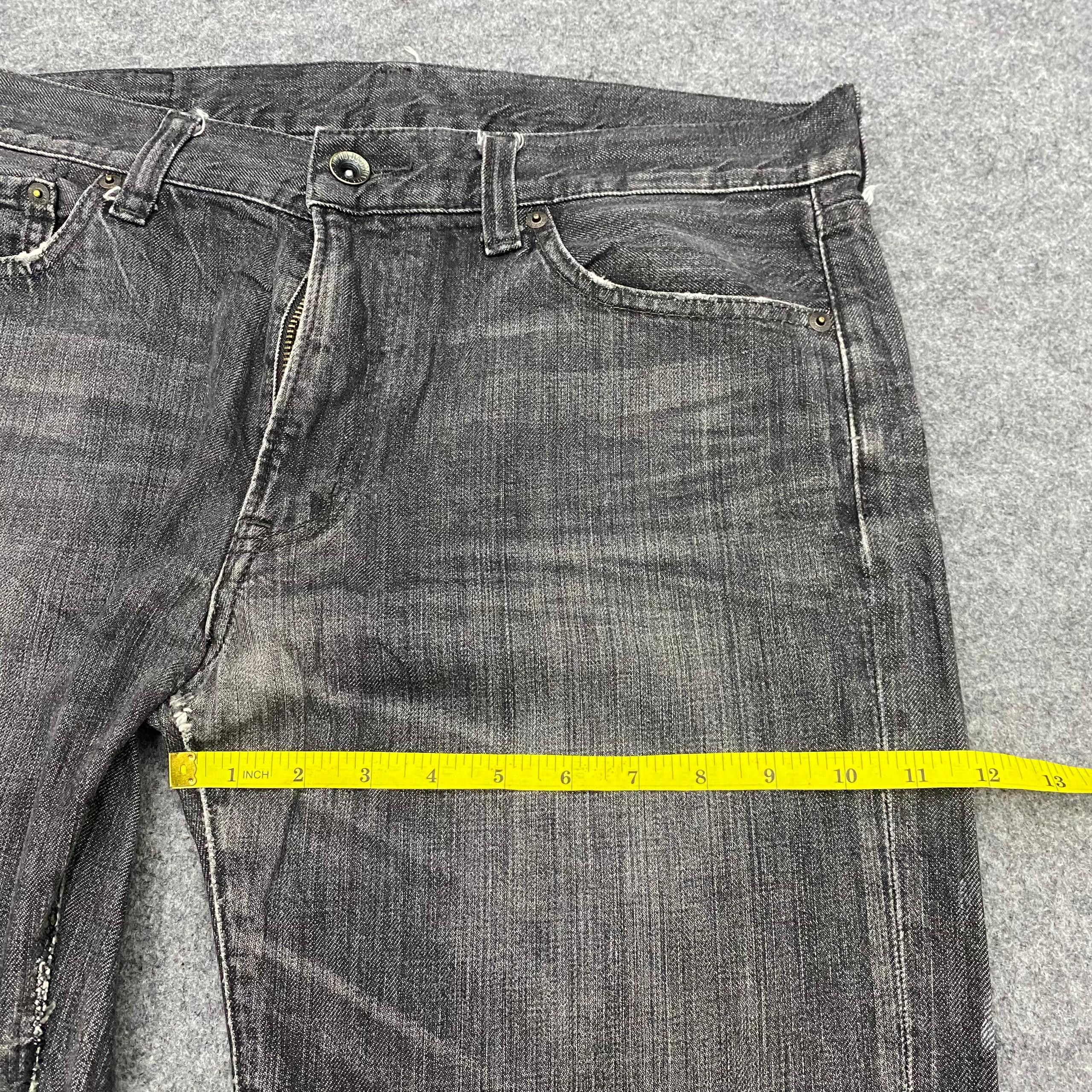Uniqlo 💥Vintage Uniqlo Original Basic Distressed Denim Size US 36 / EU 52 - 4 Thumbnail