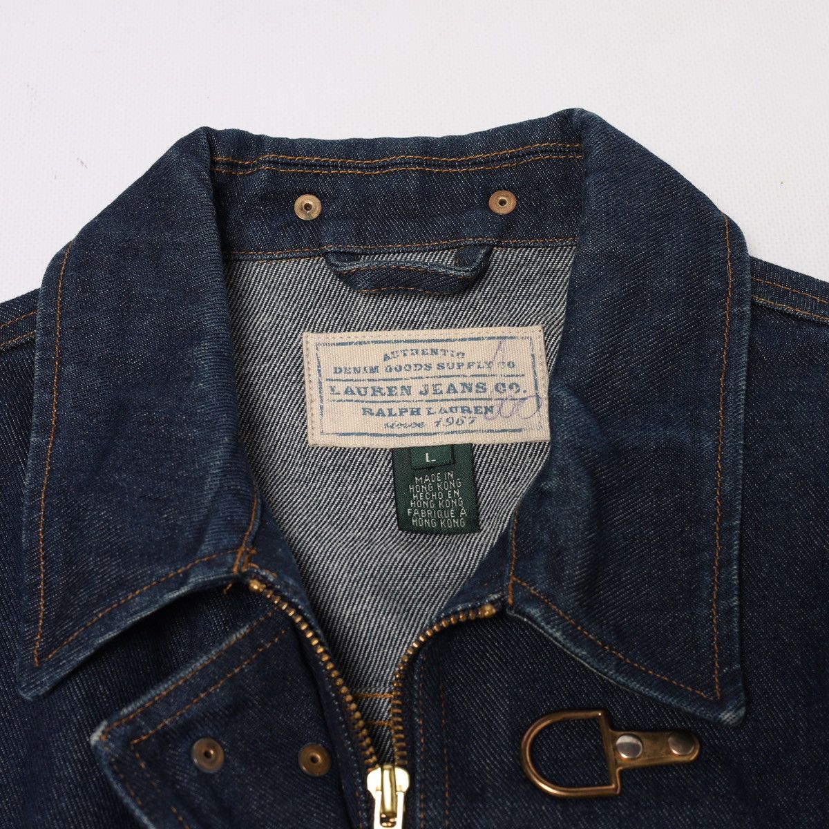 Ralph Lauren Ralph Lauren Jeans Company Fireman Denim Coat Jacket Buckle Size US L / EU 52-54 / 3 - 9 Thumbnail