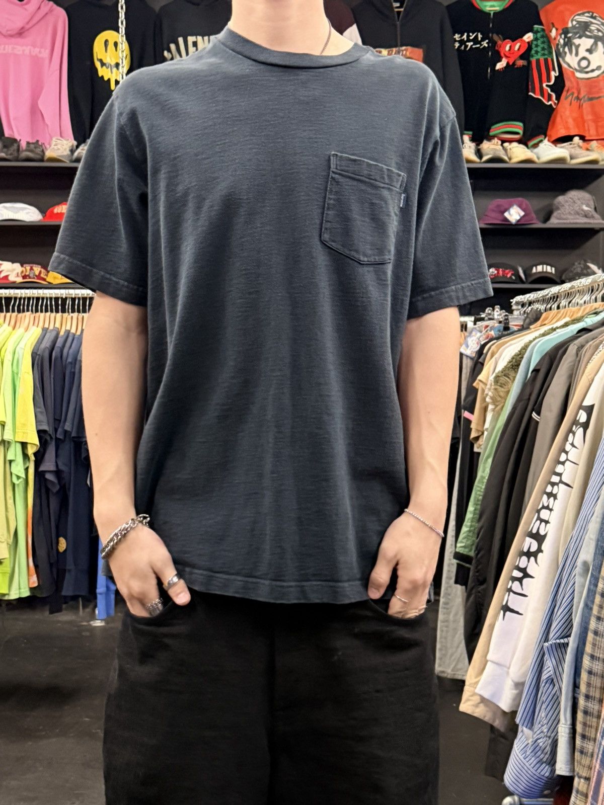 Supreme Supreme Blue Pocket T-Shirt Size US L / EU 52-54 / 3 - 1 Thumbnail