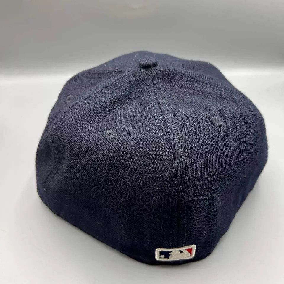 New Era Atlanta Braves Hat Men 7 5/8 59Fifty New Era MLB Fitted Cap Size ONE SIZE - 5 Thumbnail