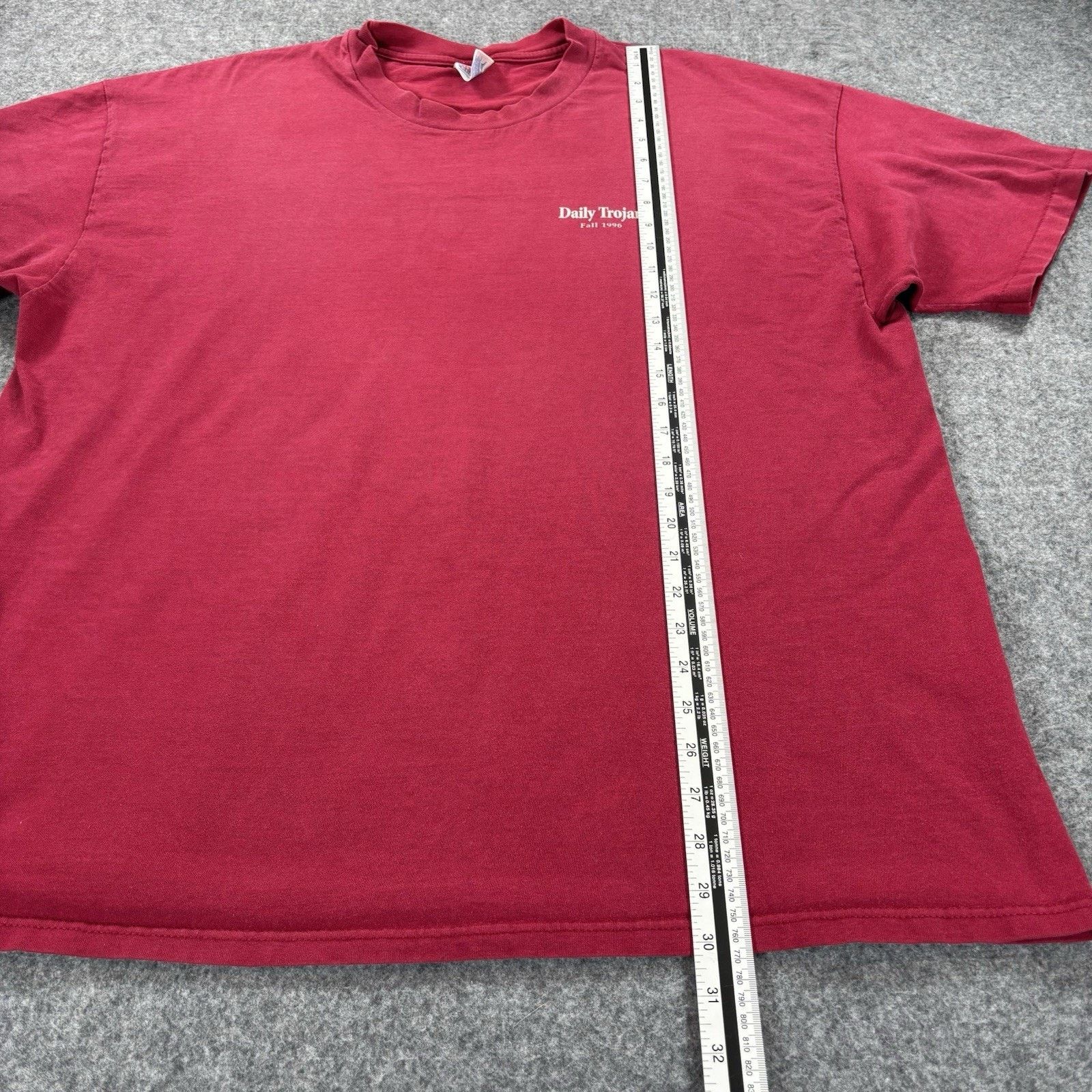 Hanes Vintage 1996 USC Daily Trojan Hanes Beefy-T Red Shirt XXL Size US XXL / EU 58 / 5 - 6 Thumbnail