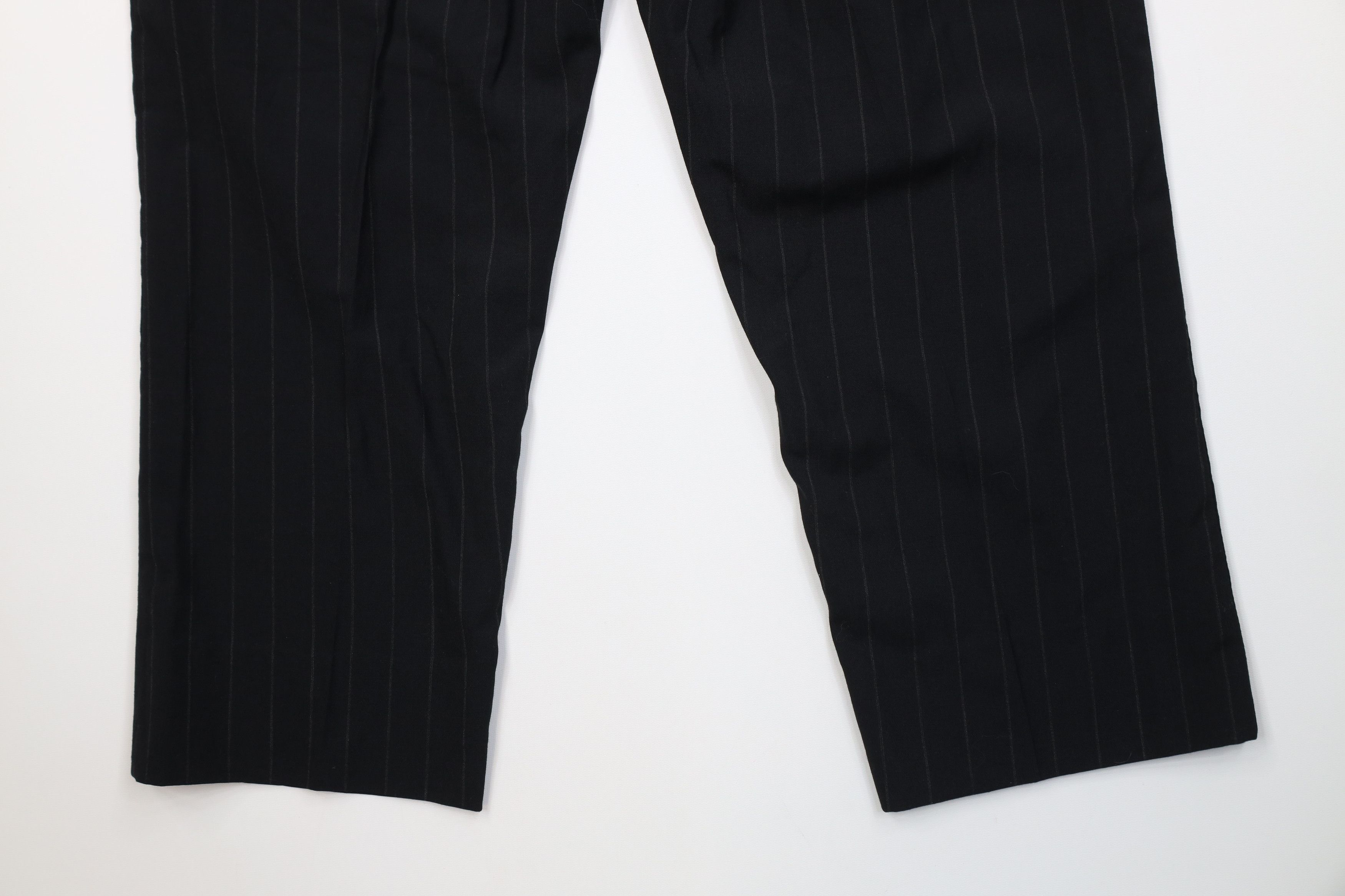 Vintage Vintage 50s Streetwear Knit Pinstriped Wide Leg Chino Pants Size US 38 / EU 54 - 9 Thumbnail