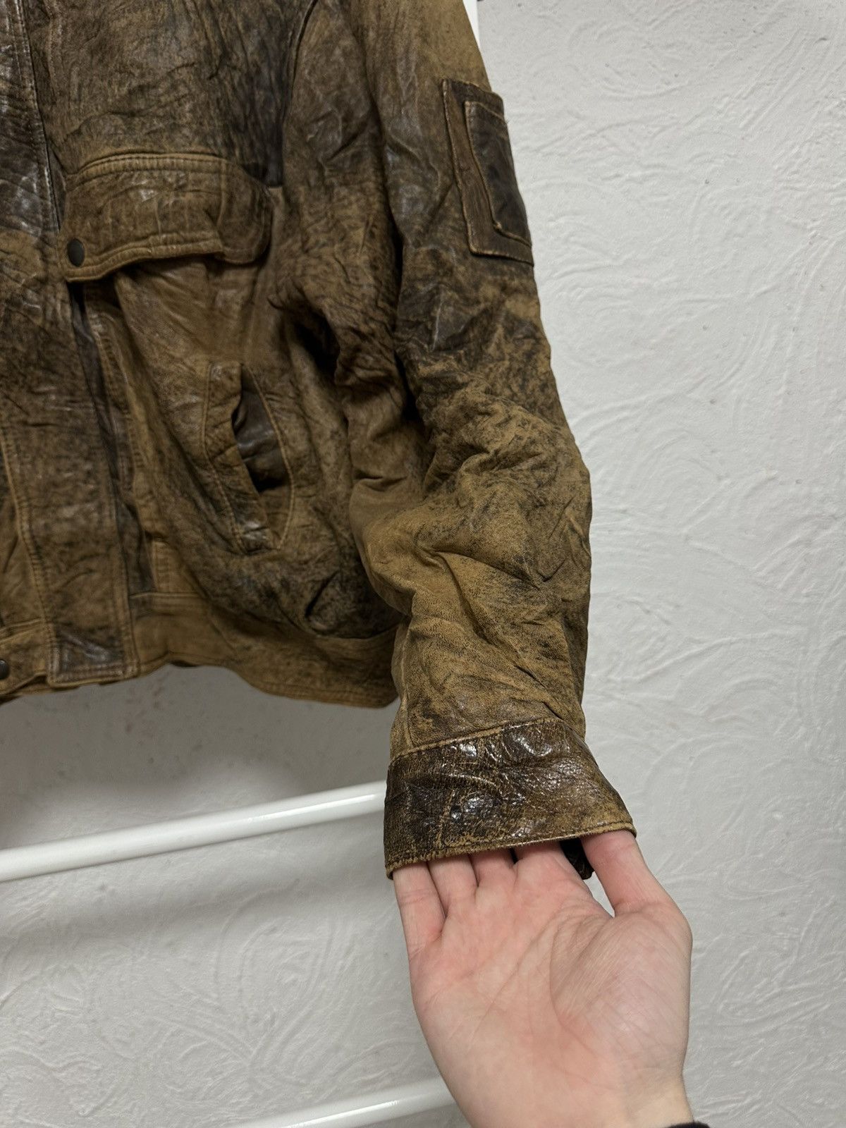 Alpha Industries Avant-Garde Oversized Vintage Leather Jacket L Size Size US L / EU 52-54 / 3 - 3 Thumbnail