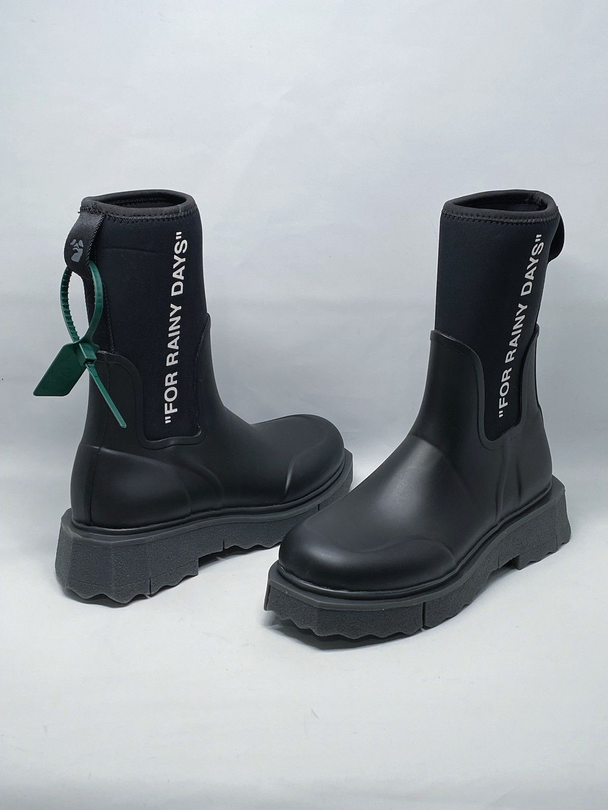 Off-White Off-White Sponge Rubber Rain Boots size 40 Size US 10 / IT 40 - 1 Thumbnail