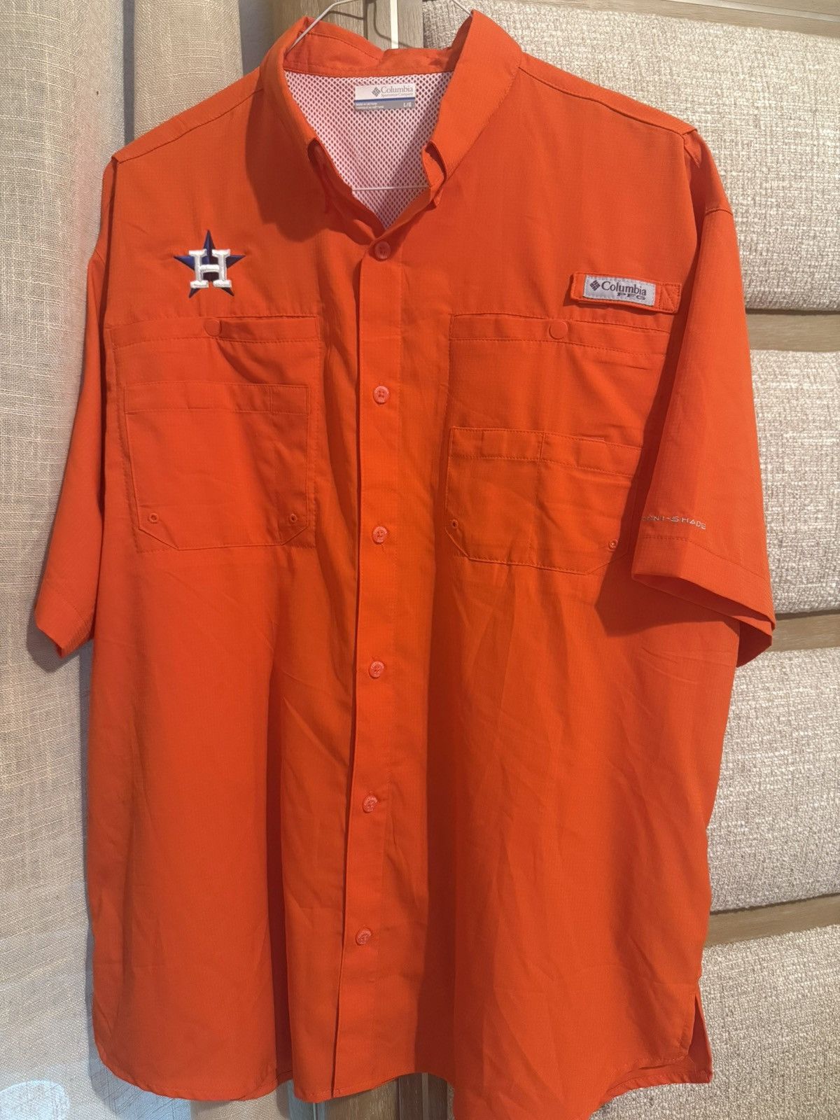Columbia Columbia PFG Houston Astros Shirt Size US L / EU 52-54 / 3 - 1 Thumbnail