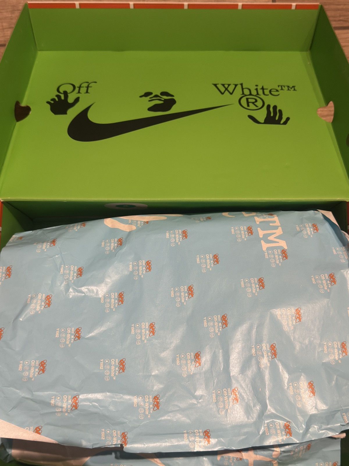 Nike × Off-White Nike Air Force 1 Mid (Off-White Pine Green) Size US 12 / EU 45 - 6 Thumbnail