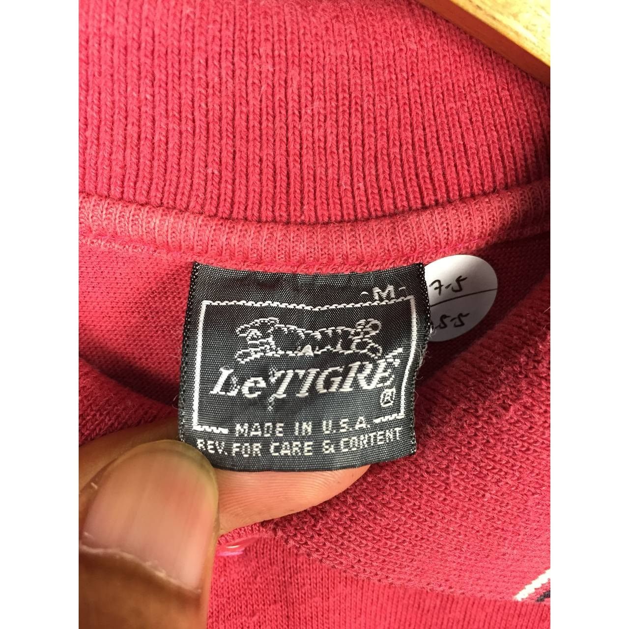 Le TIGRE × Vintage Vtg Le Tigre Embroidered Logo Made In Usa Striped Polo Tee Size US S / EU 44-46 / 1 - 10 Thumbnail