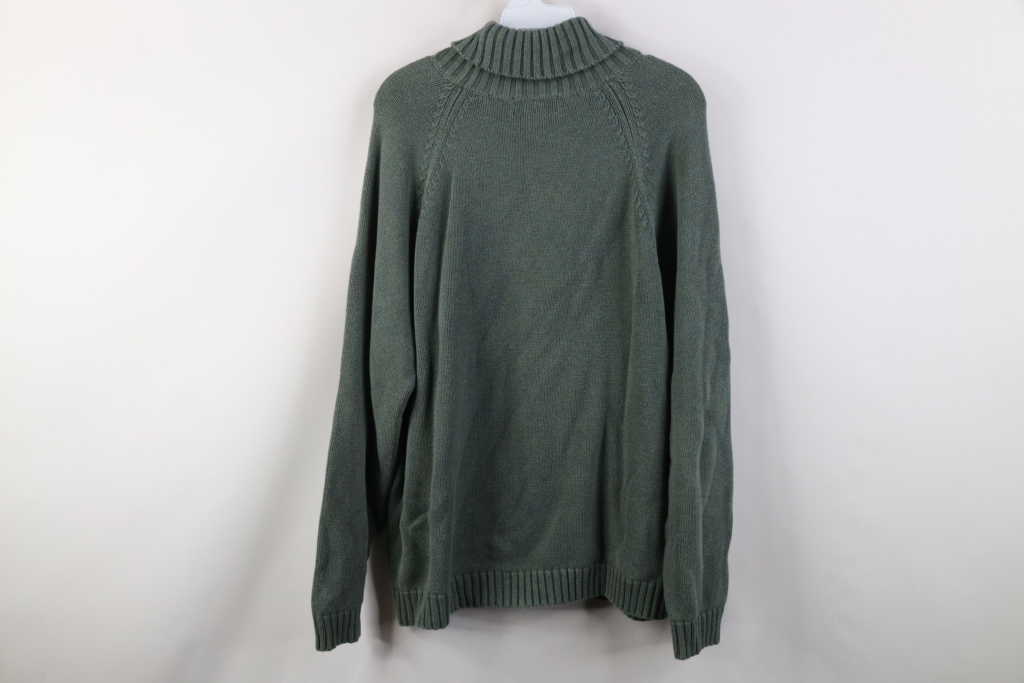 Lands' End Vintage 90s Lands End Ribbed Knit Turtleneck Sweater Japan Size XL / US 12-14 / IT 48-50 - 8 Thumbnail