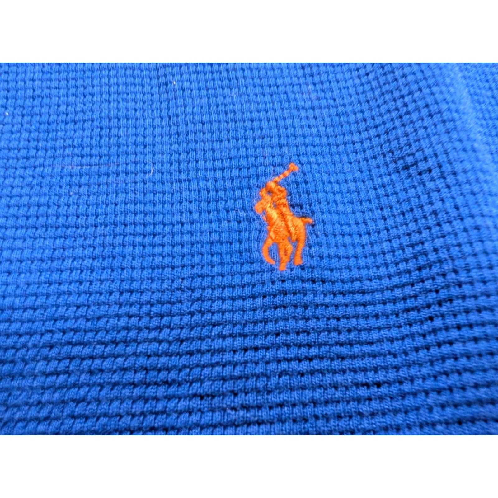 Polo Ralph Lauren Polo Ralph Lauren LS Crew Neck Blue Orange Waffle Knit Thermal Men's Large EUC Shirt Long Sleeve Embroidered Logo Classic Designer Polo Ralph Lauren Size US L / EU 52-54 / 3 - 4 Thumbnail