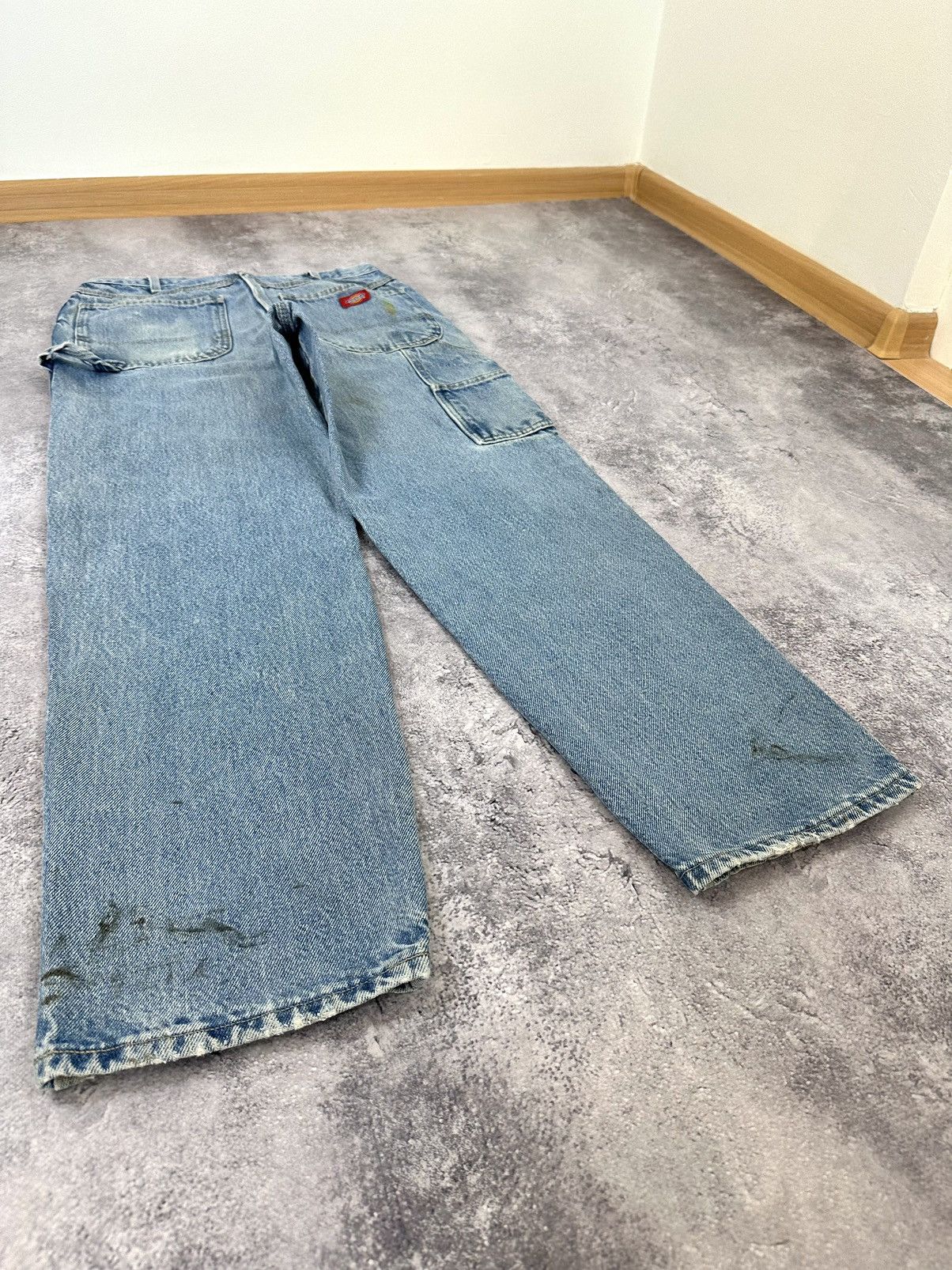 Dickies Vintage Dickies Light Blue Denim Carpenter USA Work Pants Size US 34 / EU 50 - 3 Thumbnail