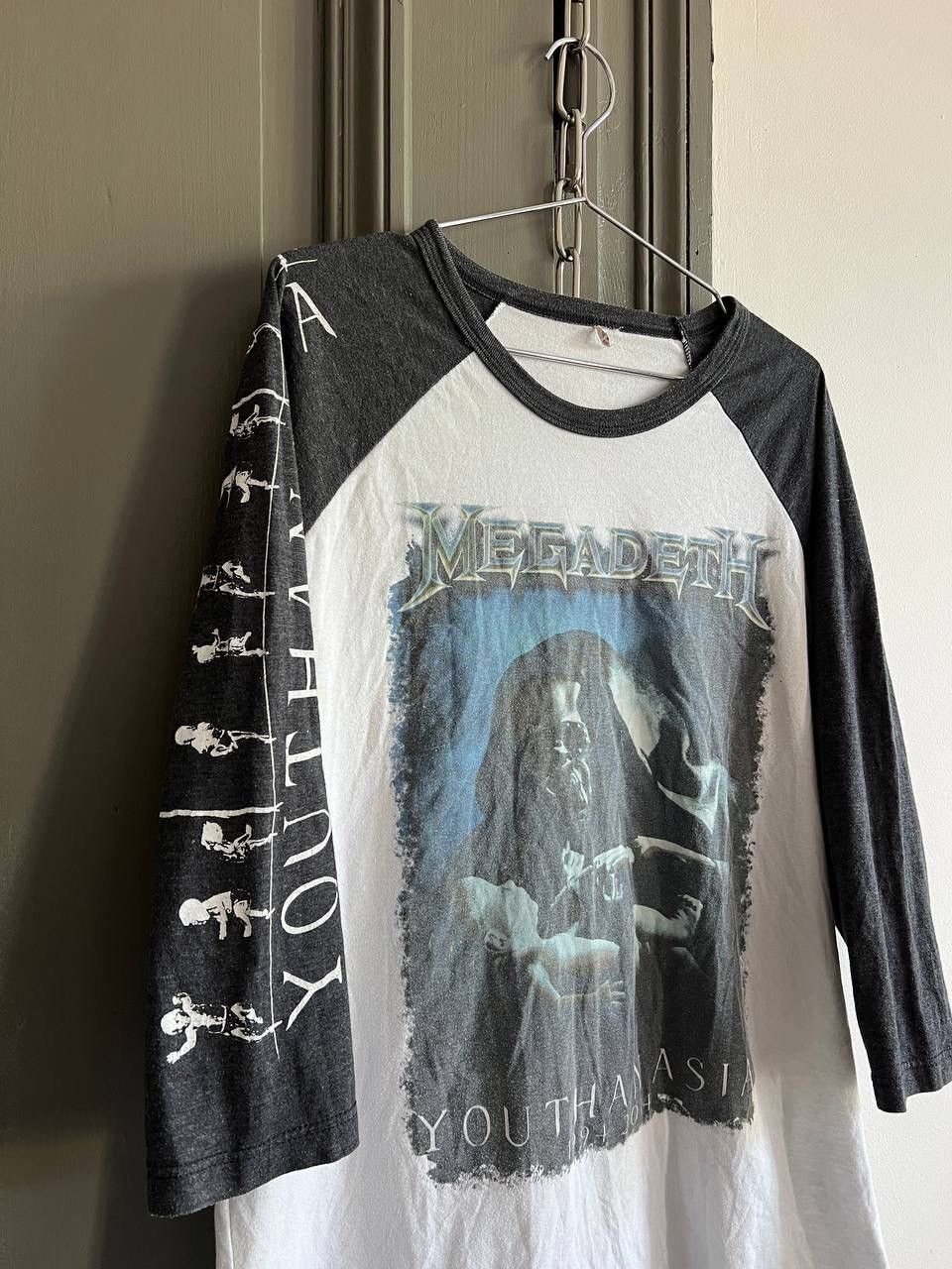 Band Tees × Megadeth Megadeath Youthanasia 2014 3/4 Sleeve T-Shirt Band Tee Size US M / EU 48-50 / 2 - 5 Thumbnail