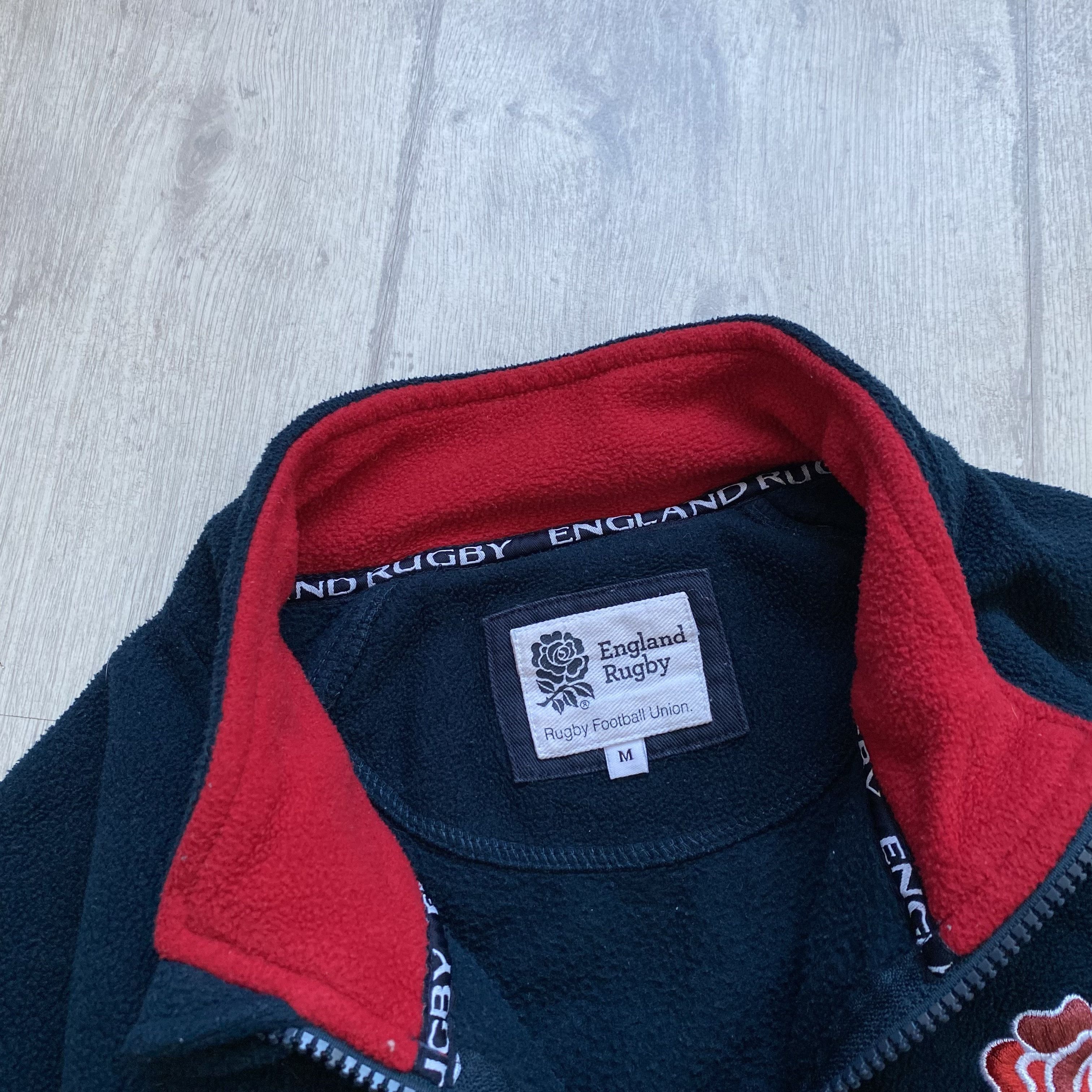Cotton Traders 🏈 Vintage England Rugby Traning Sweatshirt Zip 1/4 flecce Size US M / EU 48-50 / 2 - 8 Thumbnail
