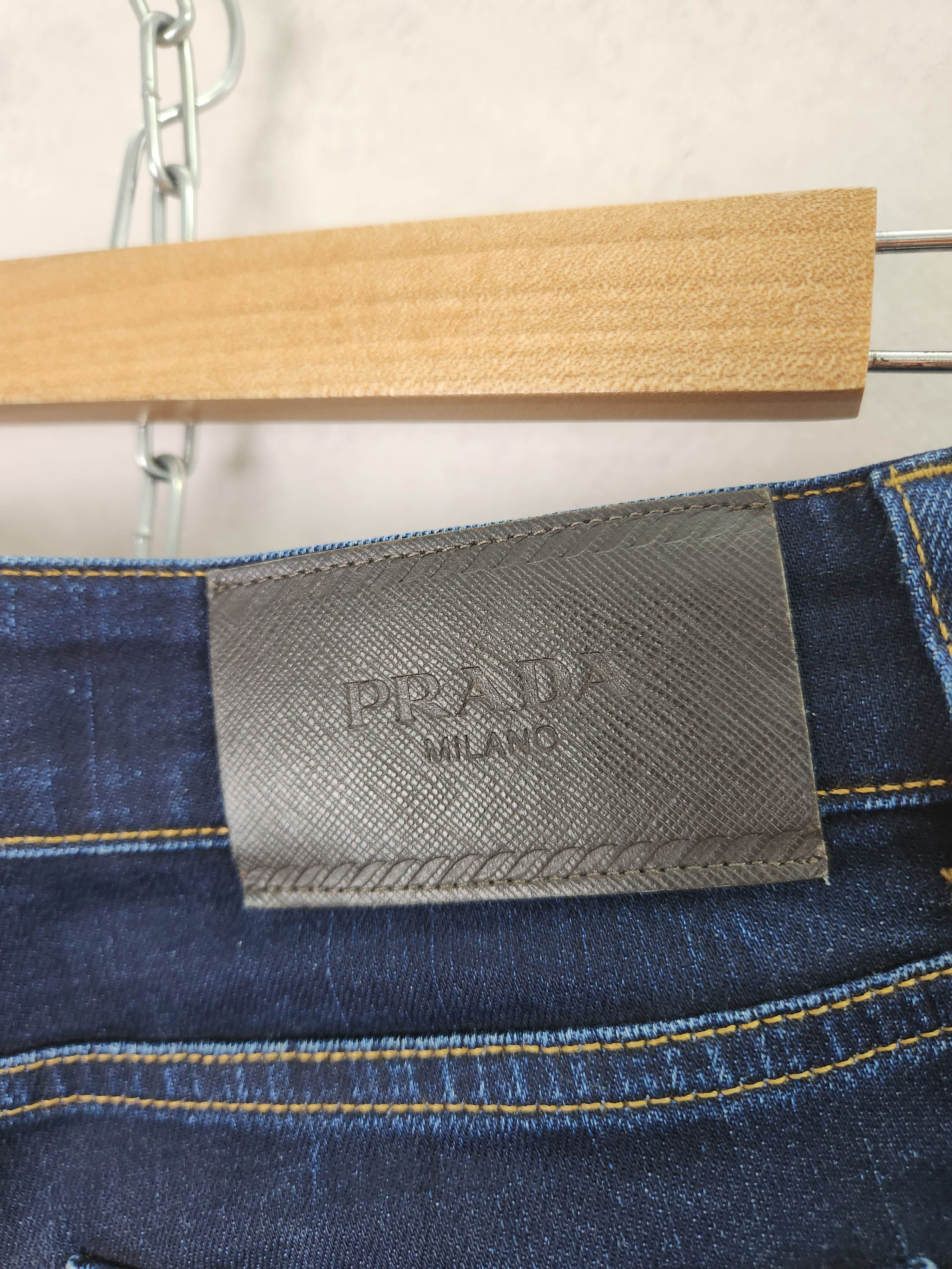 Prada Prada milano navy jeans tight fit size XS-S Size 28" / US 6 / IT 42 - 9 Thumbnail