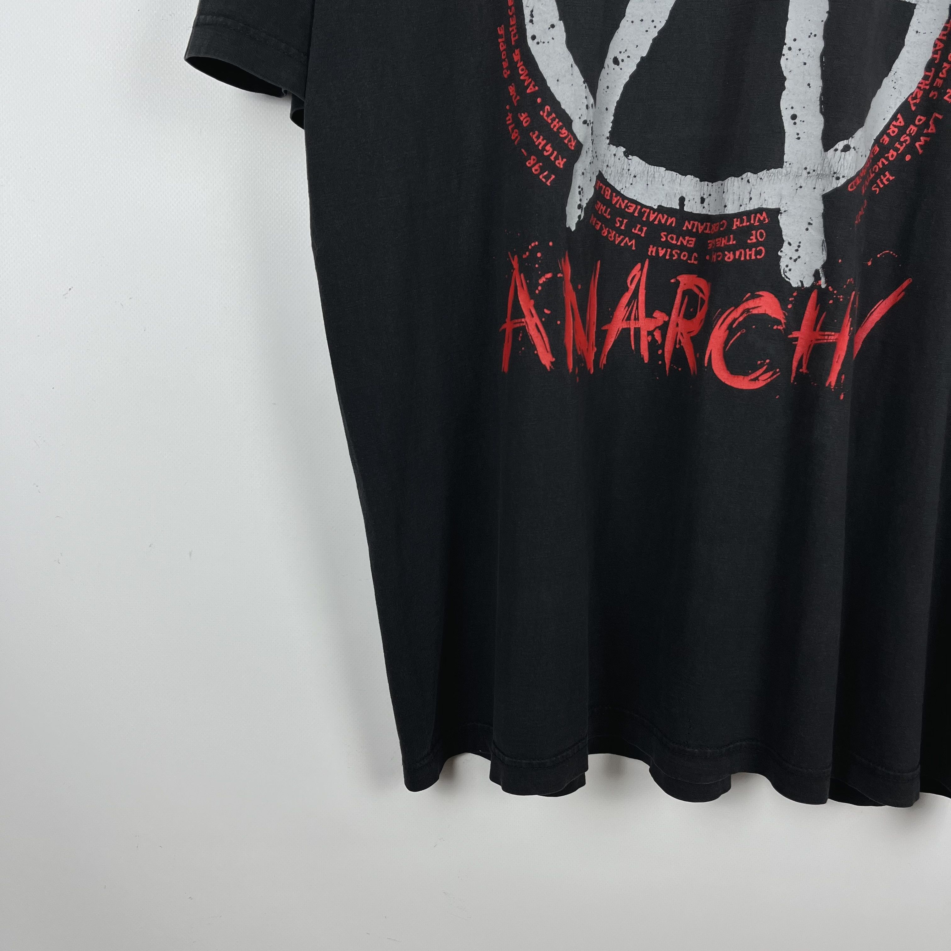 Vintage Vintage Anarchy Big Logo Destroy T Shirt 90’s Size US XL / EU 56 / 4 - 4 Thumbnail