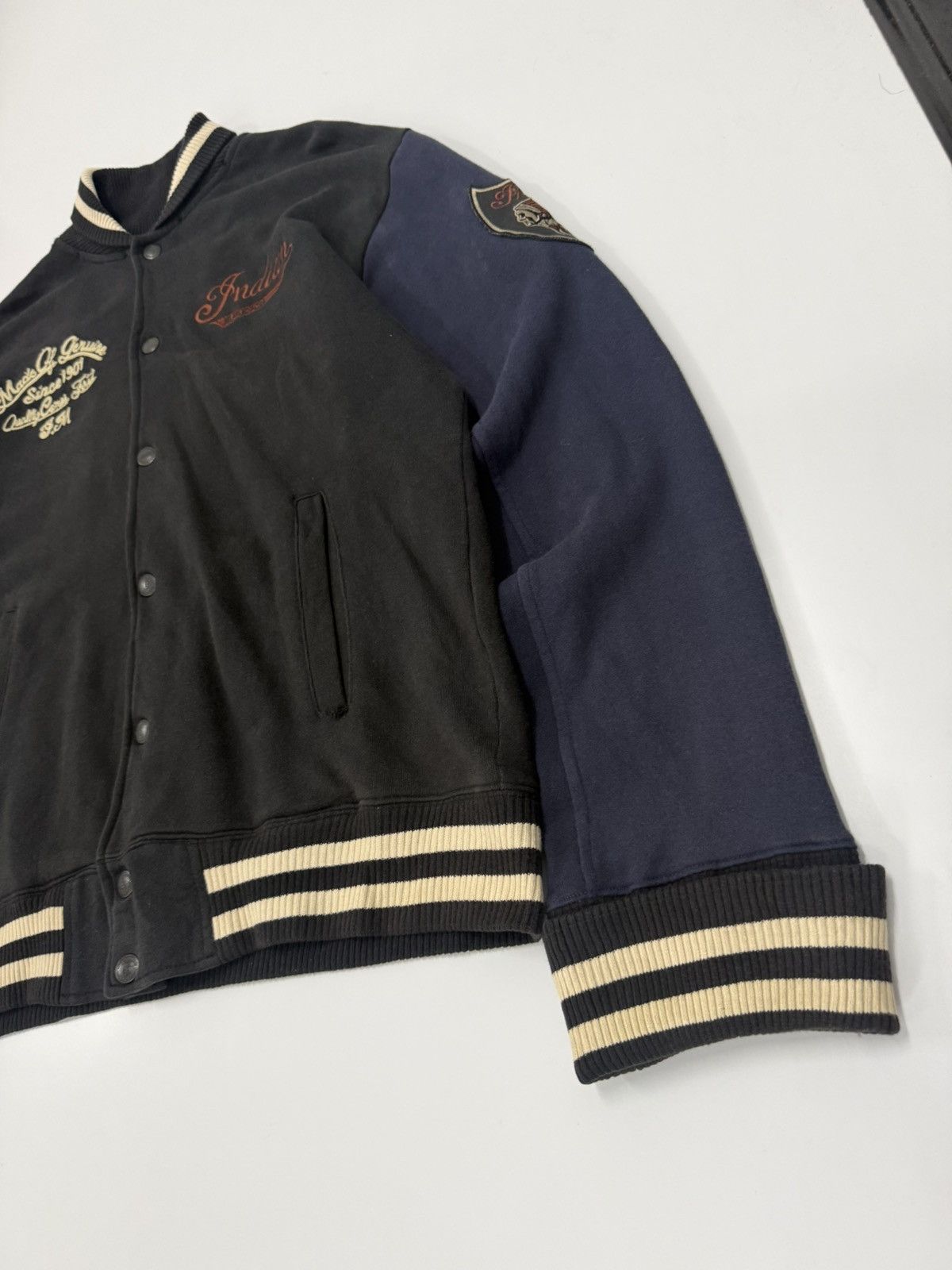 Indian Motorcycle 🔥 Indian Motorcycles Road Master Sweat Varsity Jacket - XL Size US L / EU 52-54 / 3 - 3 Thumbnail