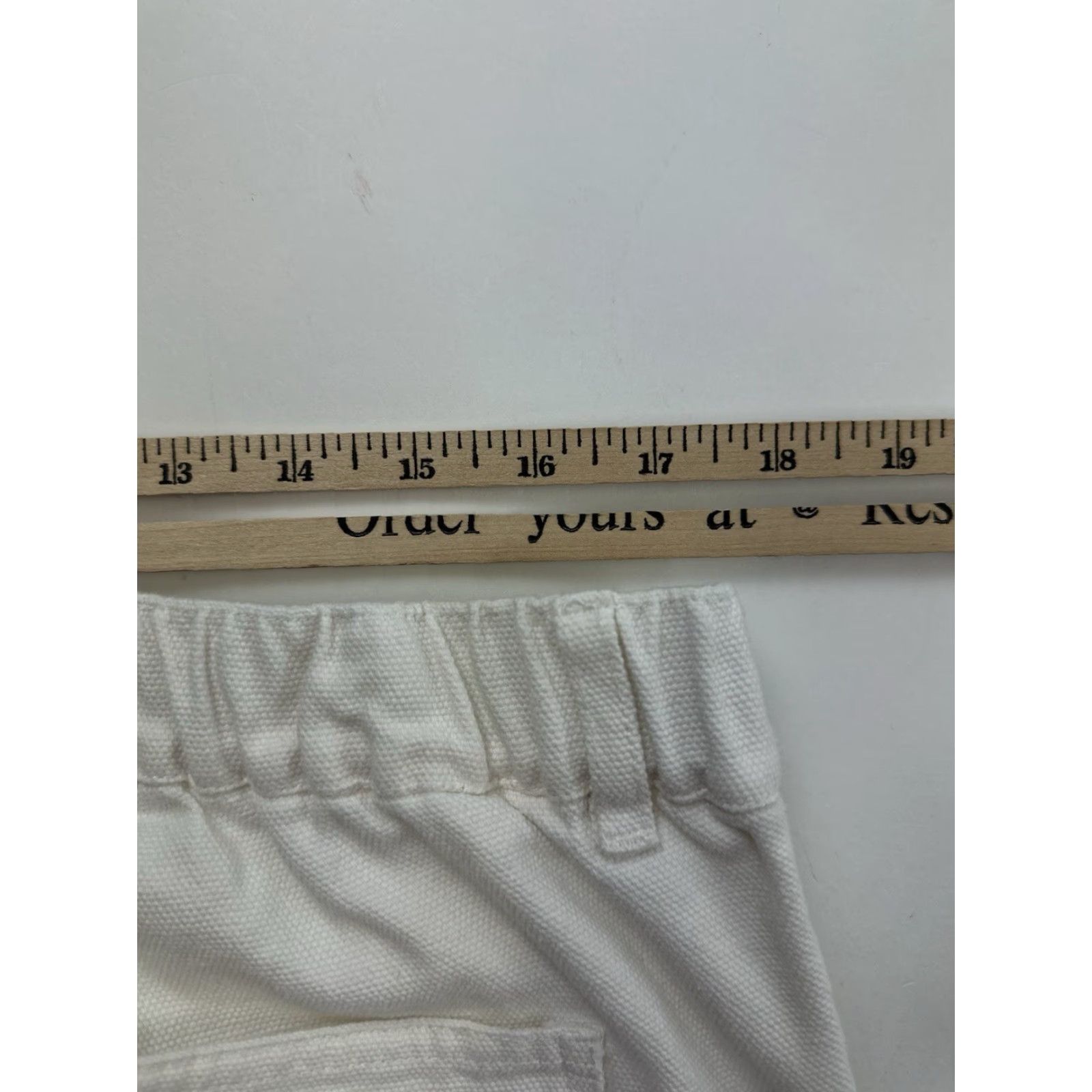 Asos ASOS Shorts Men’s 38 White Chino Elastic Waist Summer Casual Beach Golf City American Outdoor Mens Size US 38 / EU 54 - 8 Thumbnail