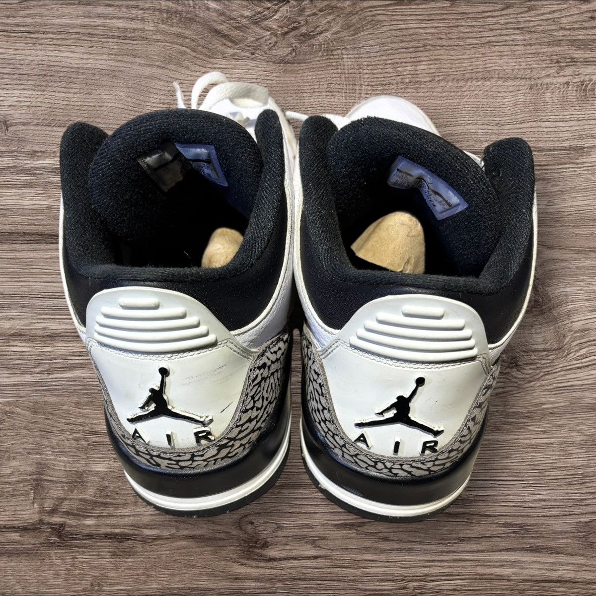 Nike Air Jordan 3 Retro Infrared 23 Men's Sneakers White Black Size US 10 / EU 43 - 4 Thumbnail