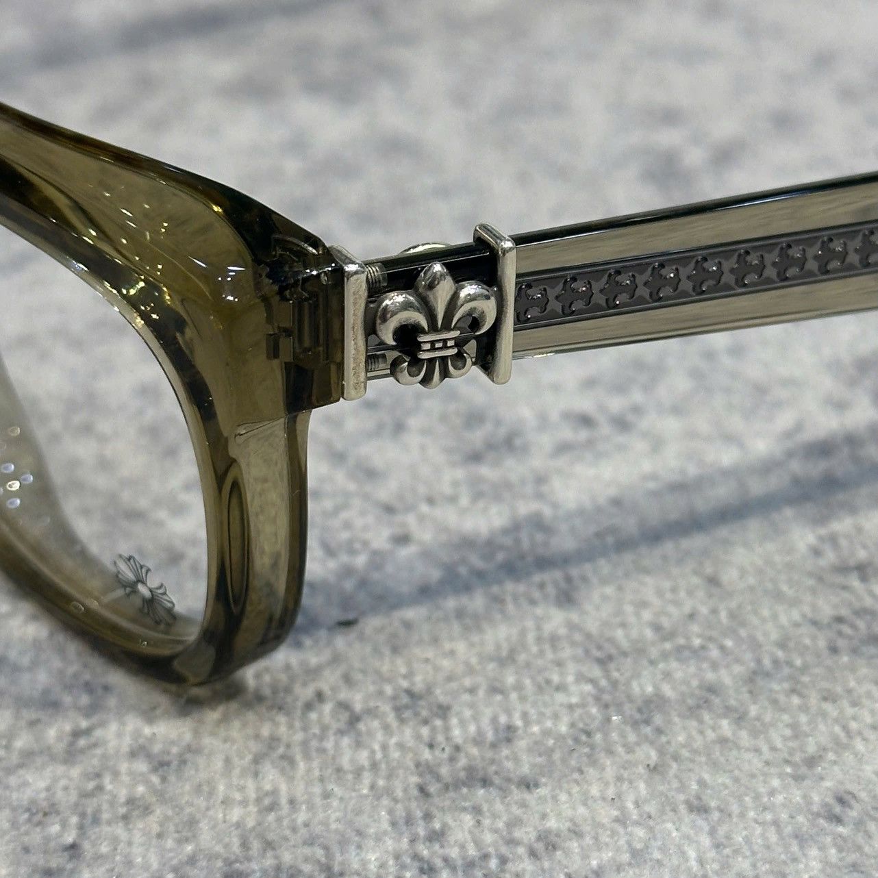 入手困難◆希少【CHROME HEARTS】See You In Tea Army Rx メガネ Rare Authentic Chrome Hearts SEE YOU IN TEA CRYS 52mm