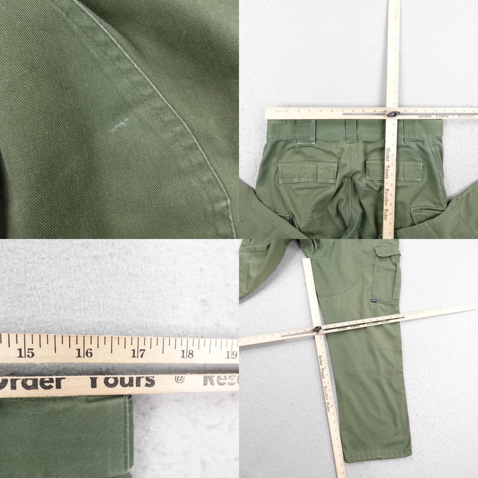 Vintage 5.11 Tactical Pants Mens Medium Green Cargo Twill TDU Operator Uniform Utility Size US 31 - 8 Thumbnail