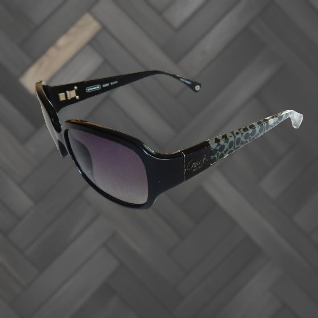 Coach VINTAGE Coach Sunglasses Women's 56mm Black UV Protection Designer Accessories Size ONE SIZE - 1 Thumbnail