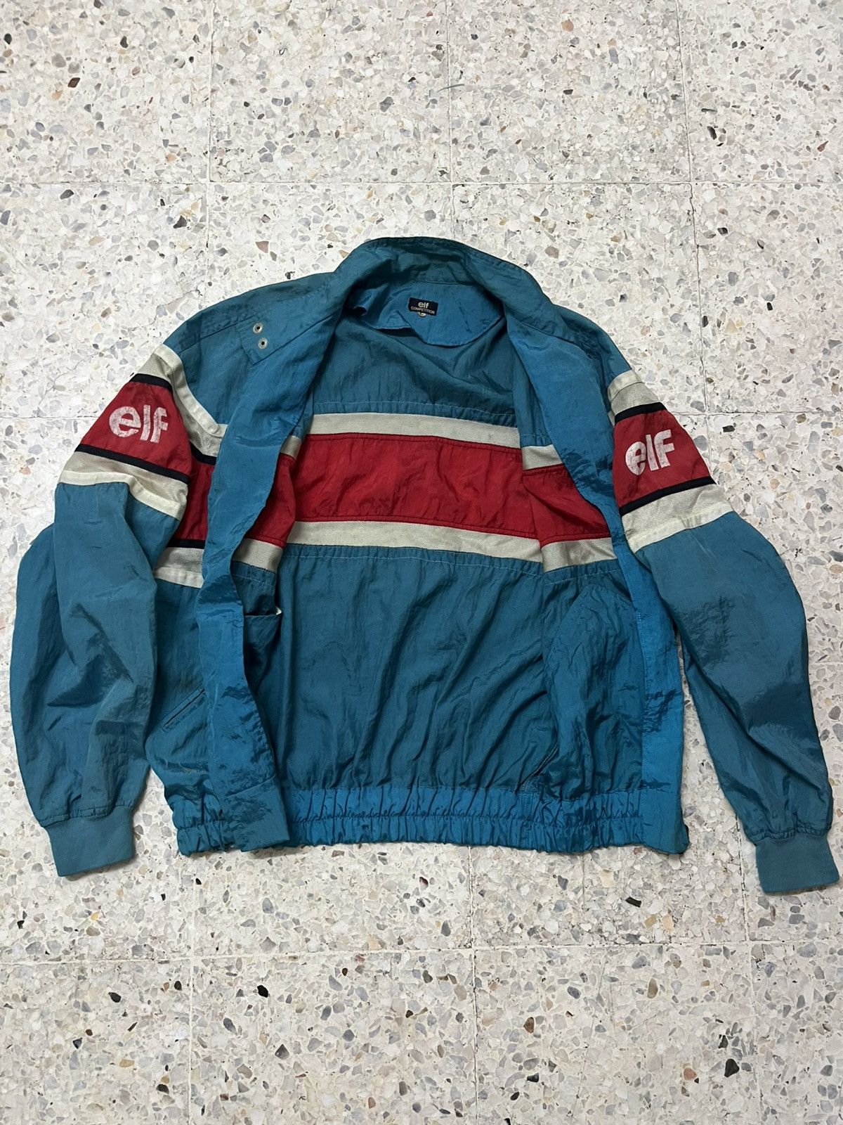Vintage ELF Racing Team Vintage Jacket Faded Print – True 80s Vibes Size US L / EU 52-54 / 3 - 7 Thumbnail