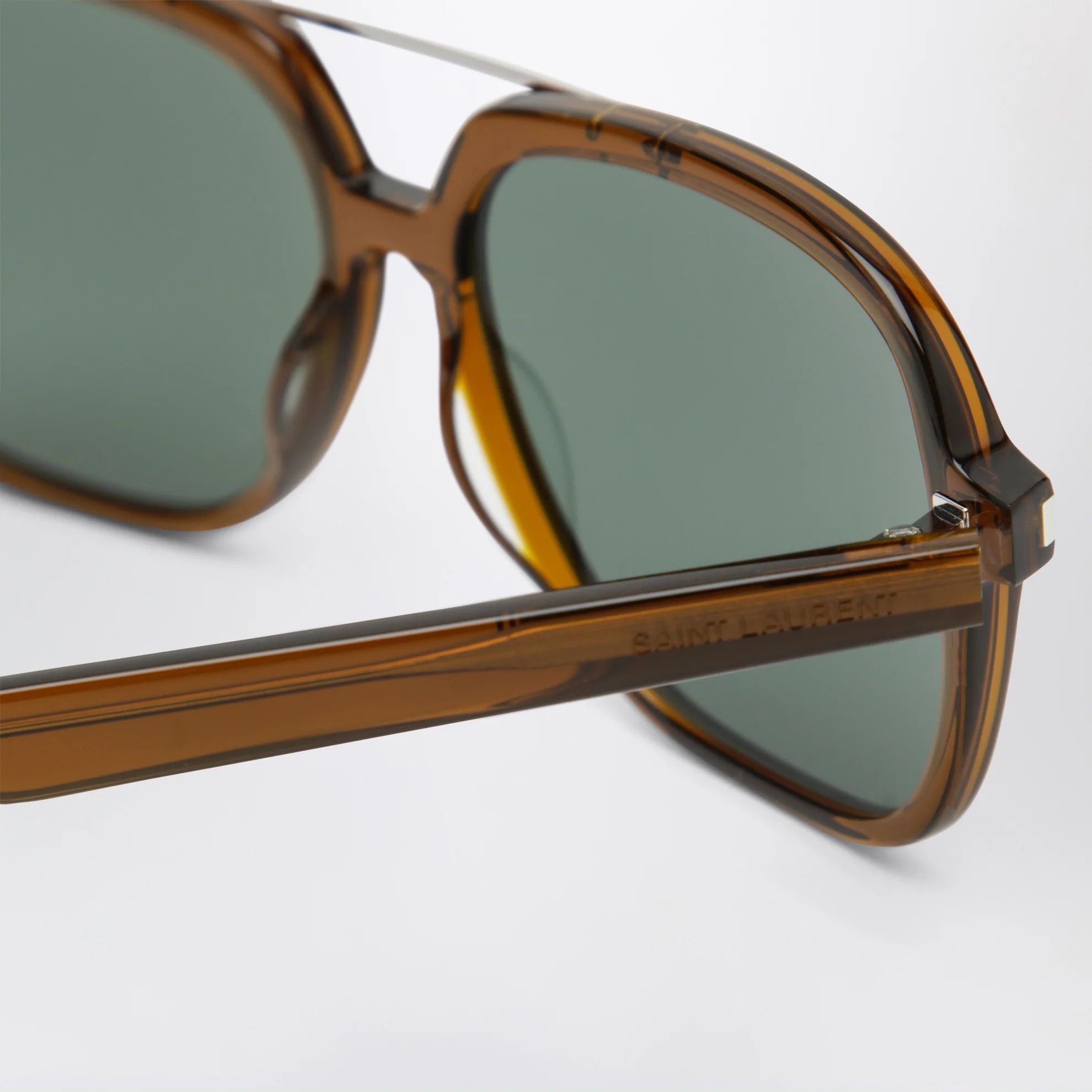 Saint Laurent Paris o1d2blof0526 Size: OS / Aviator Sunglasses in Brown Size ONE SIZE - 3 Thumbnail