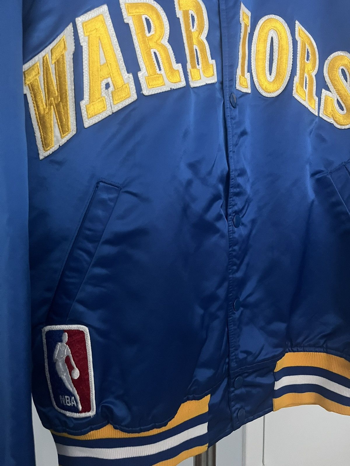 Starter VINTAGE Starter Golden State Warriors Bomber Jacket Size L Size US L / EU 52-54 / 3 - 2 Thumbnail