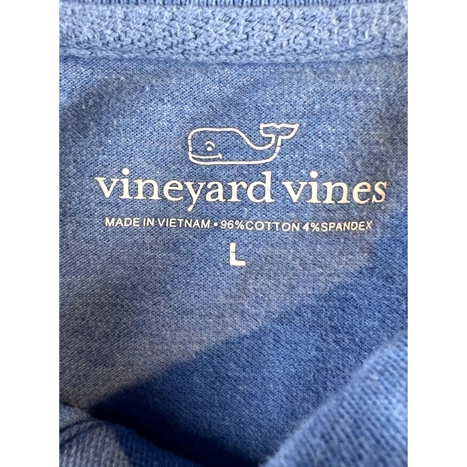 Vineyard Vines Vineyard Vines Polo Shirt Mens L Blue Logo Preppy Shirt Modern Classic Mens Polo Short Sleeve Knit White/Blue Branding (adjusted) Size US L / EU 52-54 / 3 - 3 Thumbnail