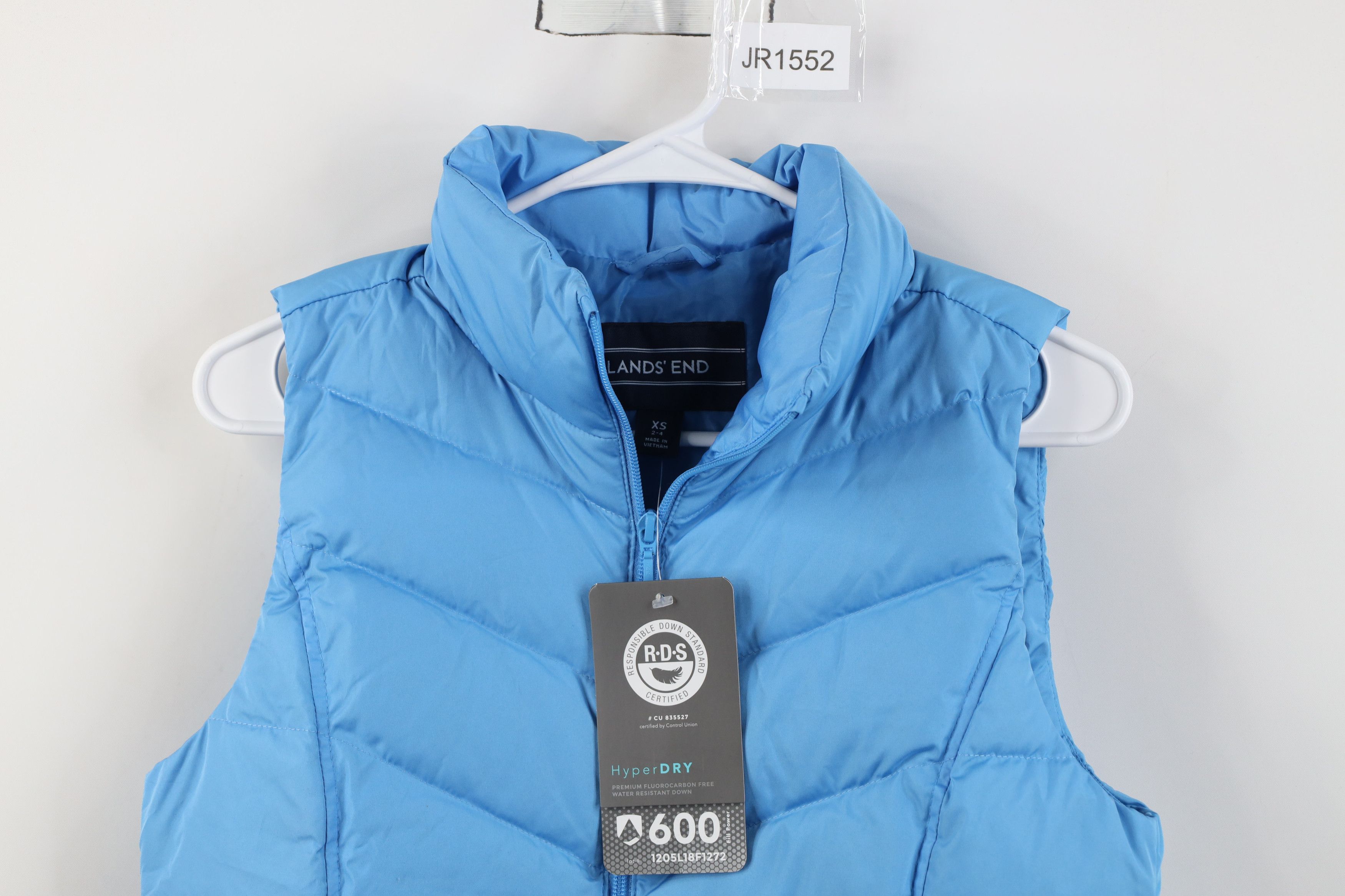 Lands' End New Lands End Hyper Dry 600 Duck Down Puffer Vest Jacket Size XS / US 0-2 / IT 36-38 - 2 Thumbnail