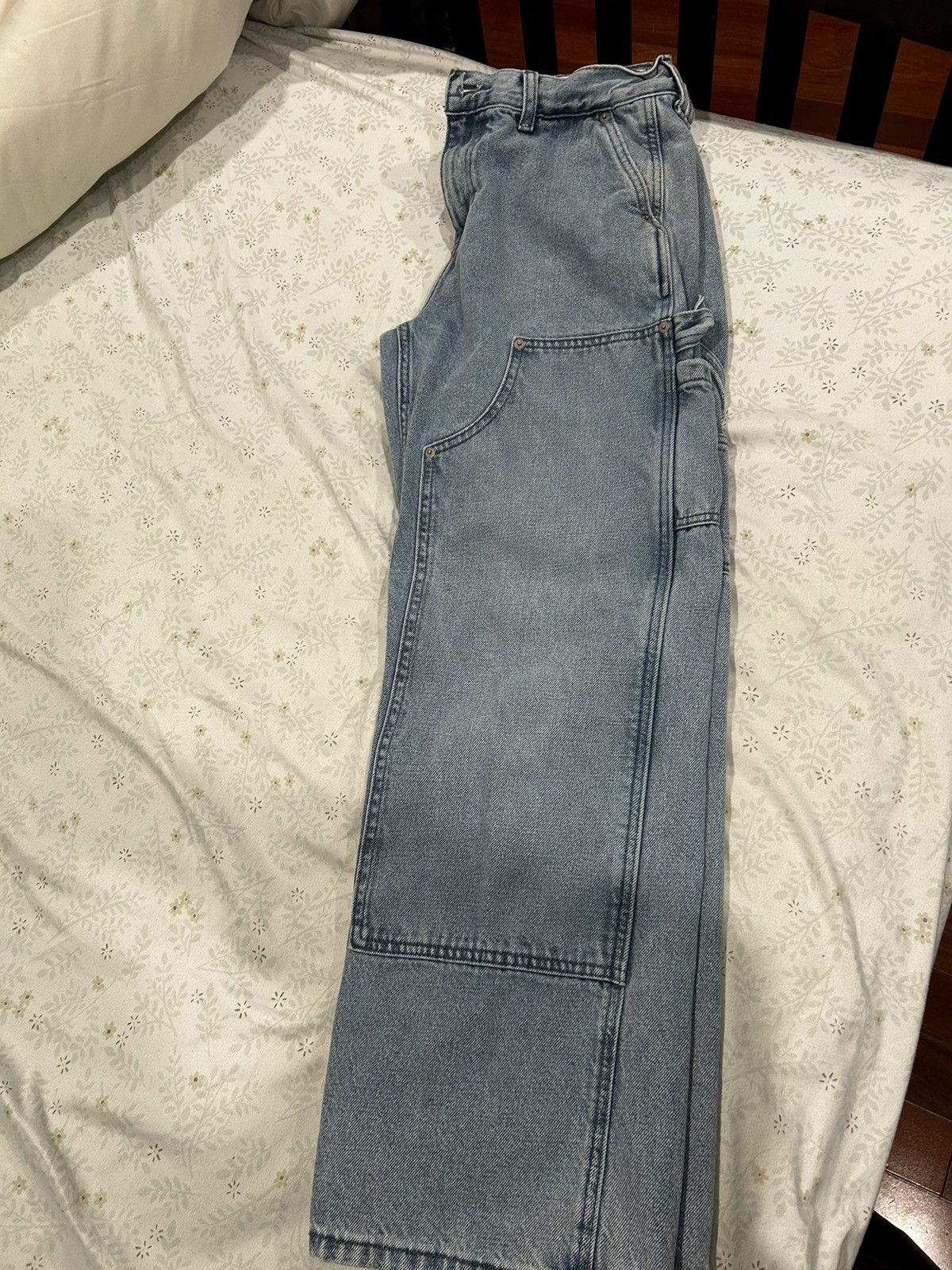 Pacsun PACSUN Light Indigo Baggy Carpenter Jeans Size US 30 / EU 46 - 1 Thumbnail