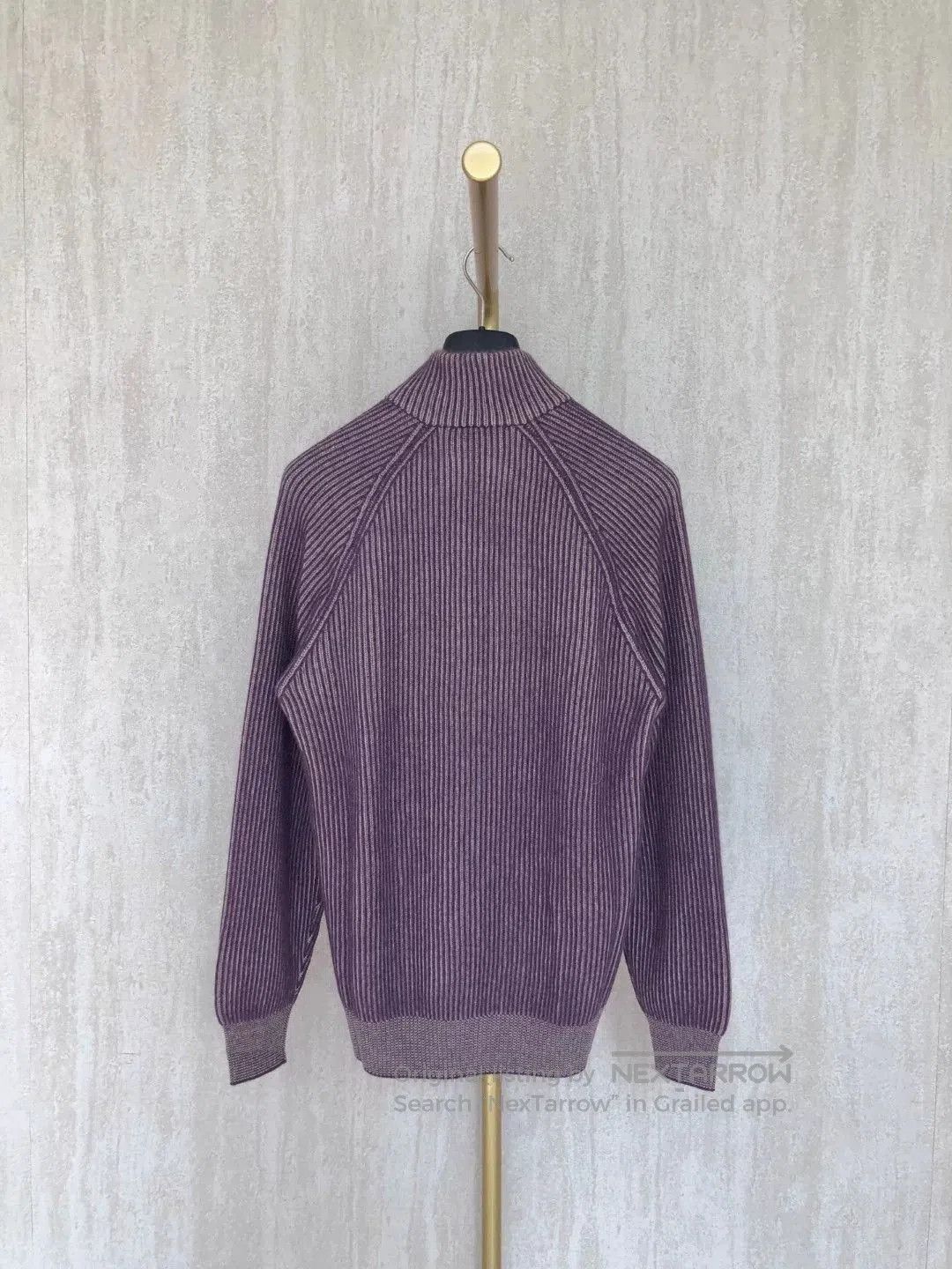 Brunello Cucinelli Brunello Cucinelli Purple Cashmere Sweater. Size US M / EU 48-50 / 2 - 2 Thumbnail
