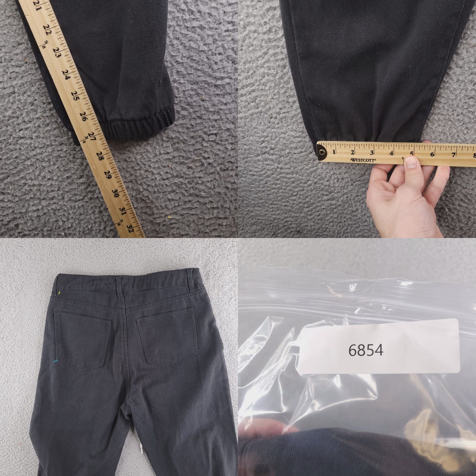 Pacsun Pacsun Pants Mens Small 28 Denim Jogger Black Distressed Ripped Jean Size US 29 - 8 Thumbnail
