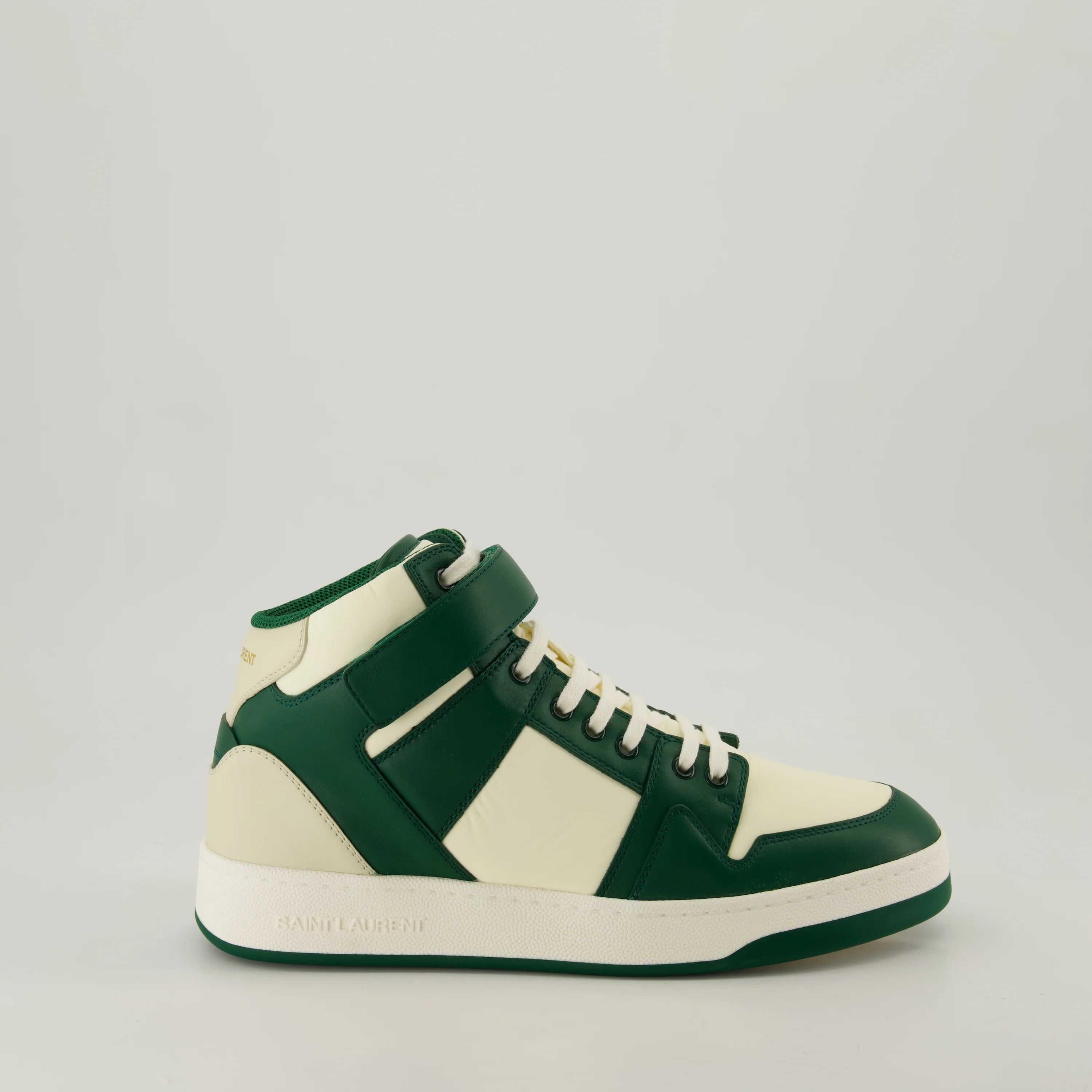 Saint Laurent Paris o1bcso1str1225 Lax 00 Sne Gr Ge Sneakers in Green/White Size US 11 / EU 44 - 1 Thumbnail